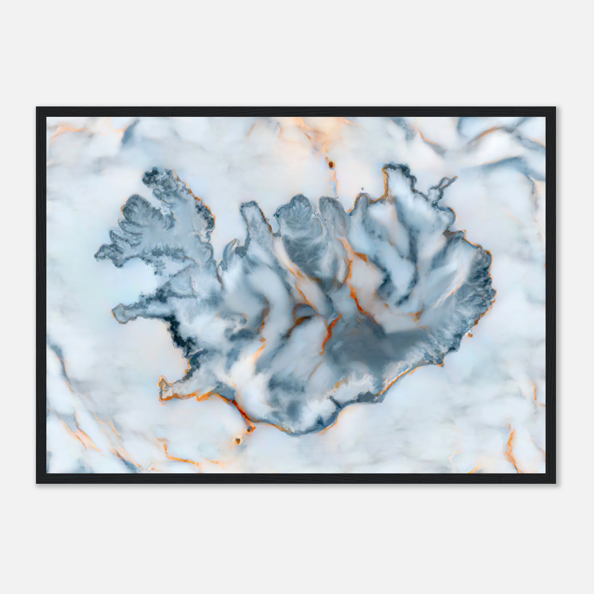 Iceland Marble Map Poster