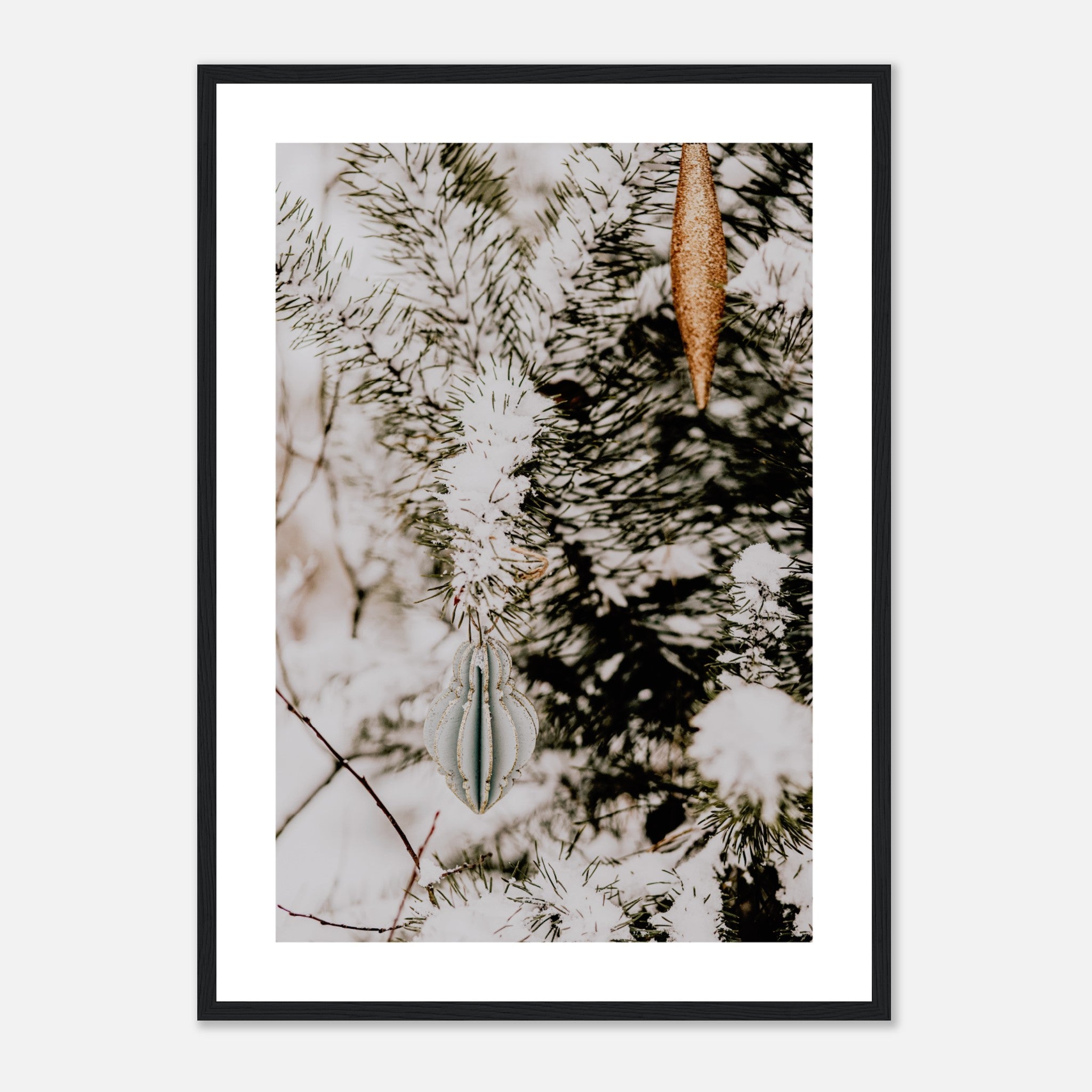 Decorating Christmas Tree Outdoors No.2 Poster