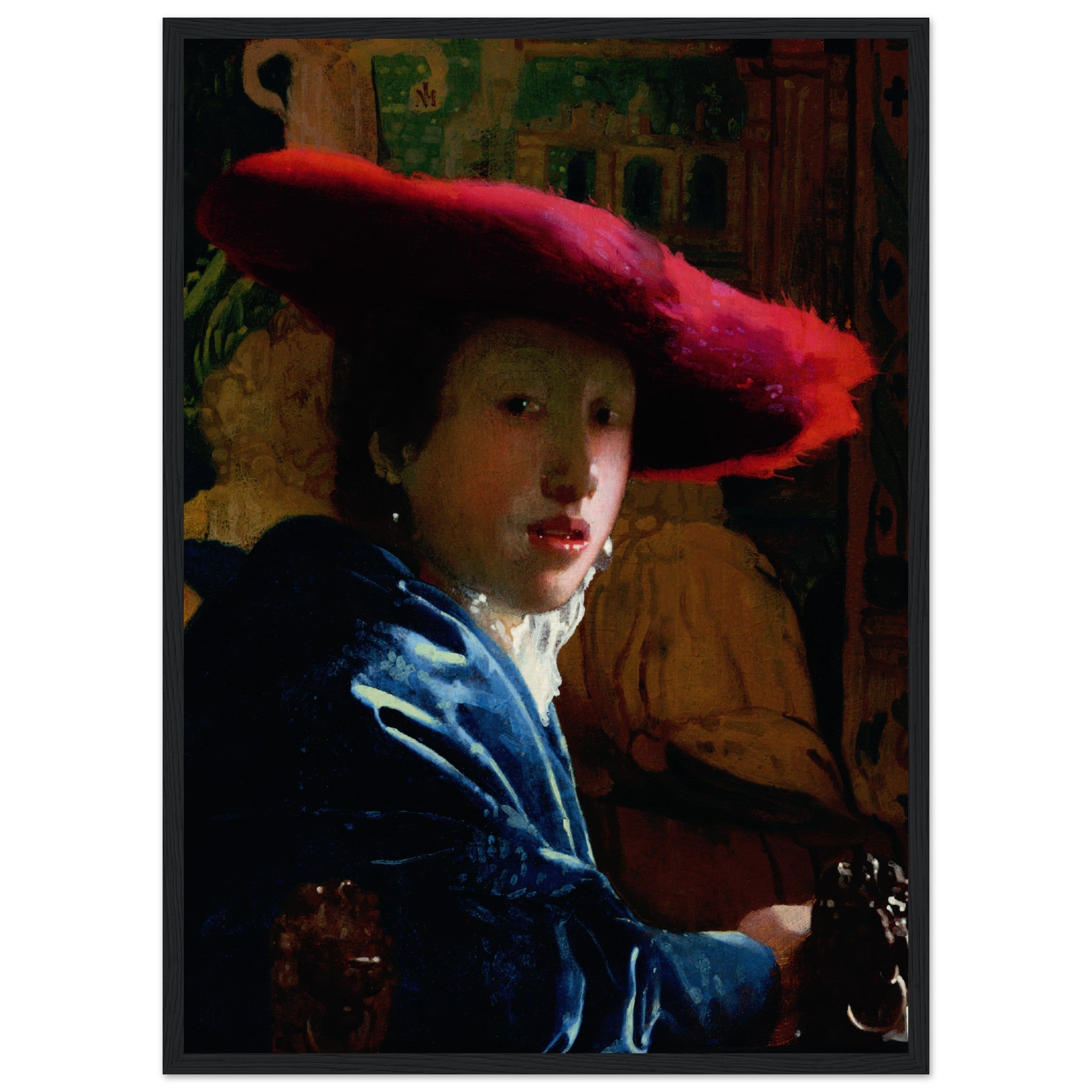 La chica del sombrero rojo (1665-1666) Póster