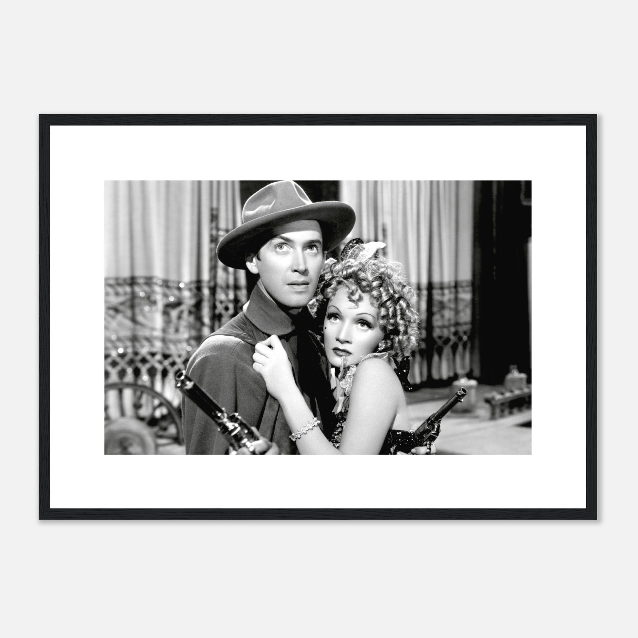 Marlene Dietrich y James Stewart Póster