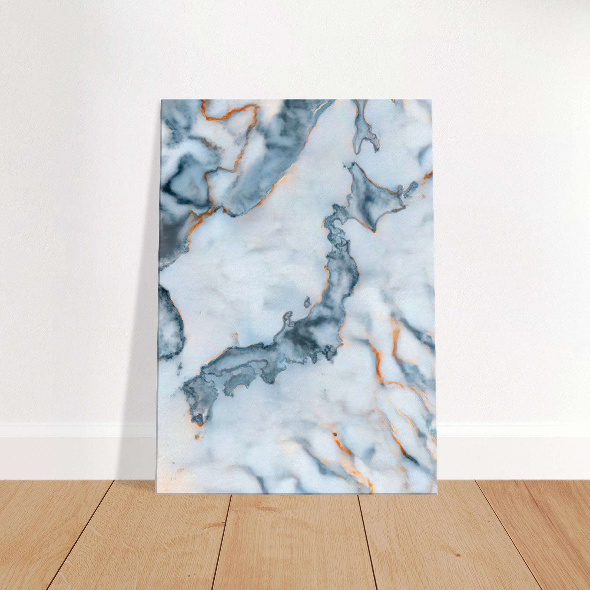 Japan Marble Map Canvas