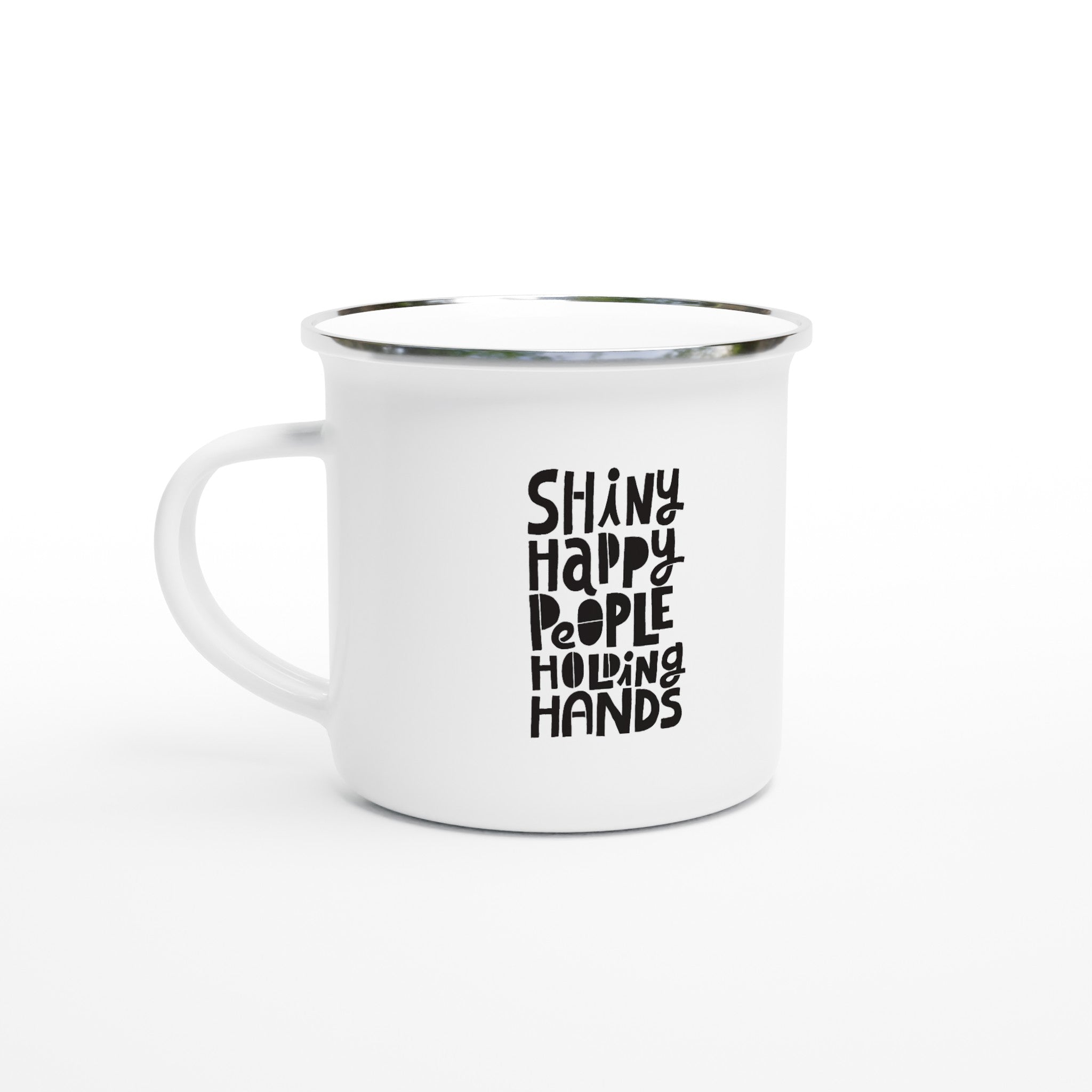 Shiny Happy People Enamel Mug - Optimalprint