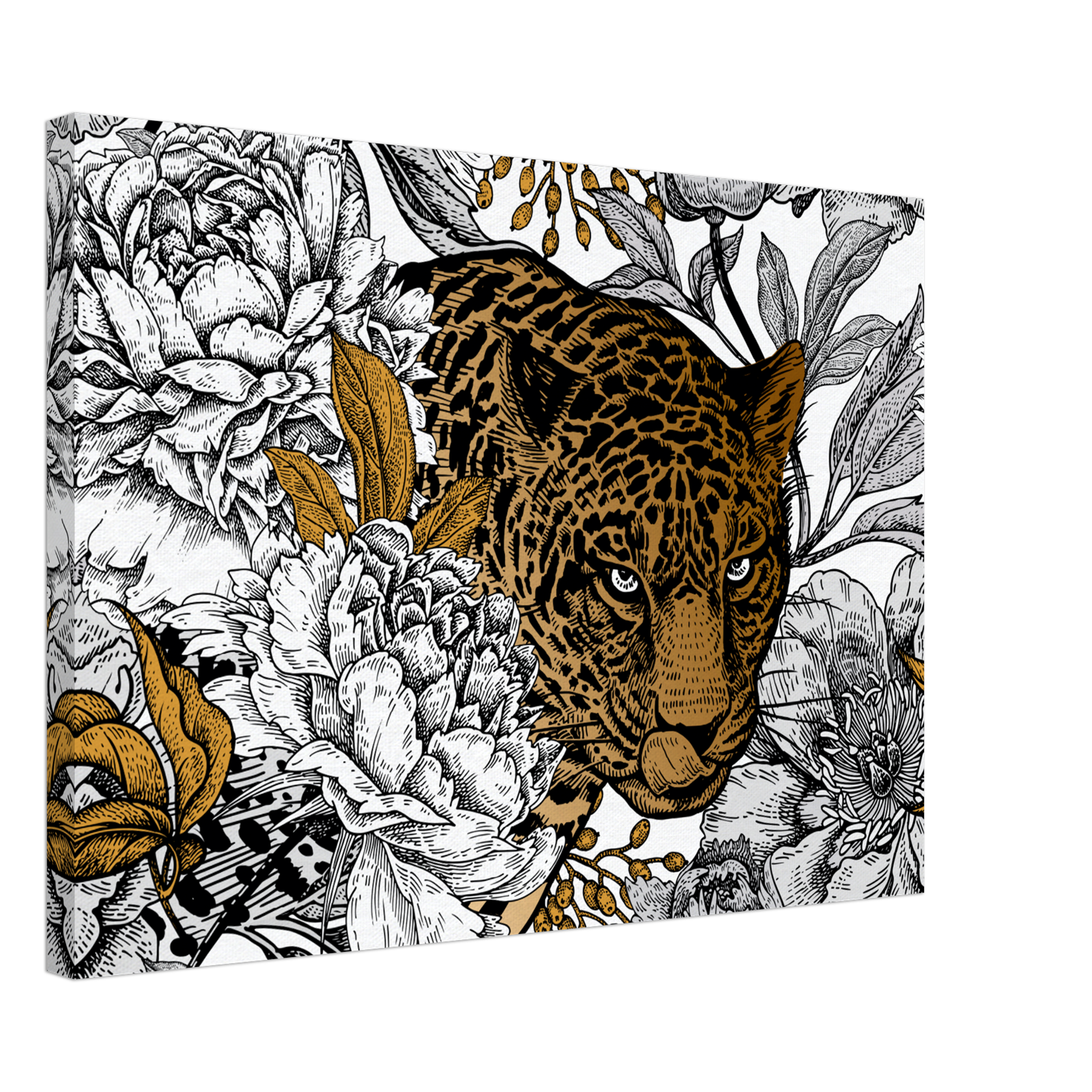 Golden Leopard Canvas