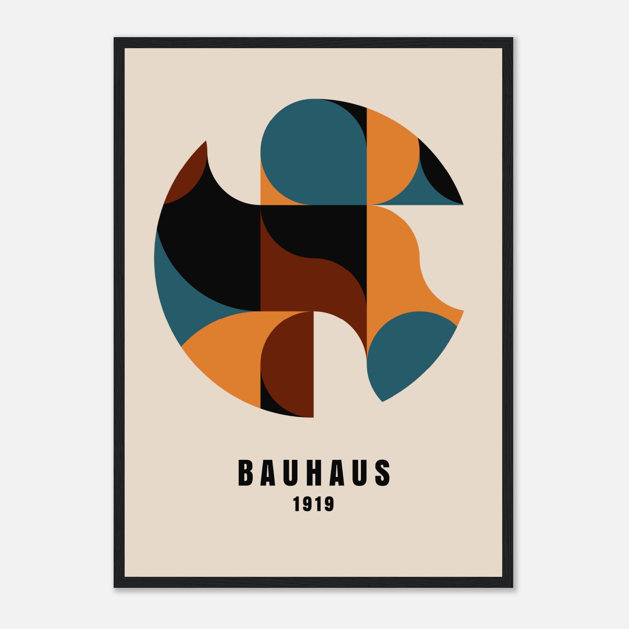 Póster Bauhaus moderno de forma normal