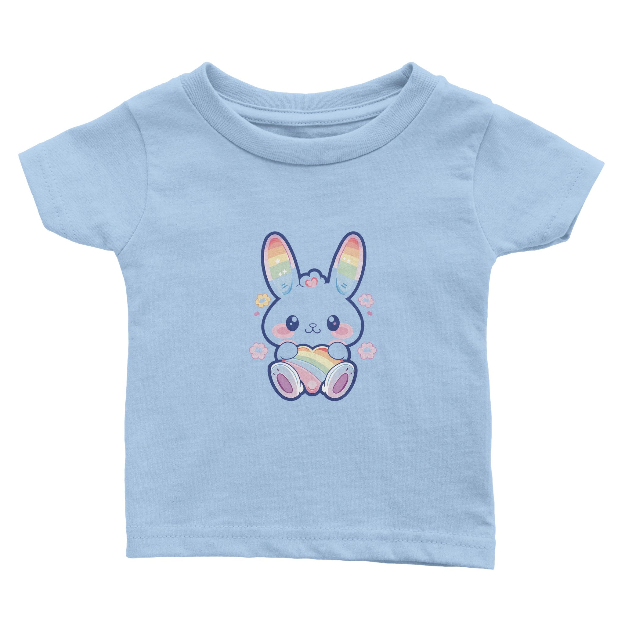 Pastel Paws Cuddles Baby Crewneck T-shirt - Optimalprint