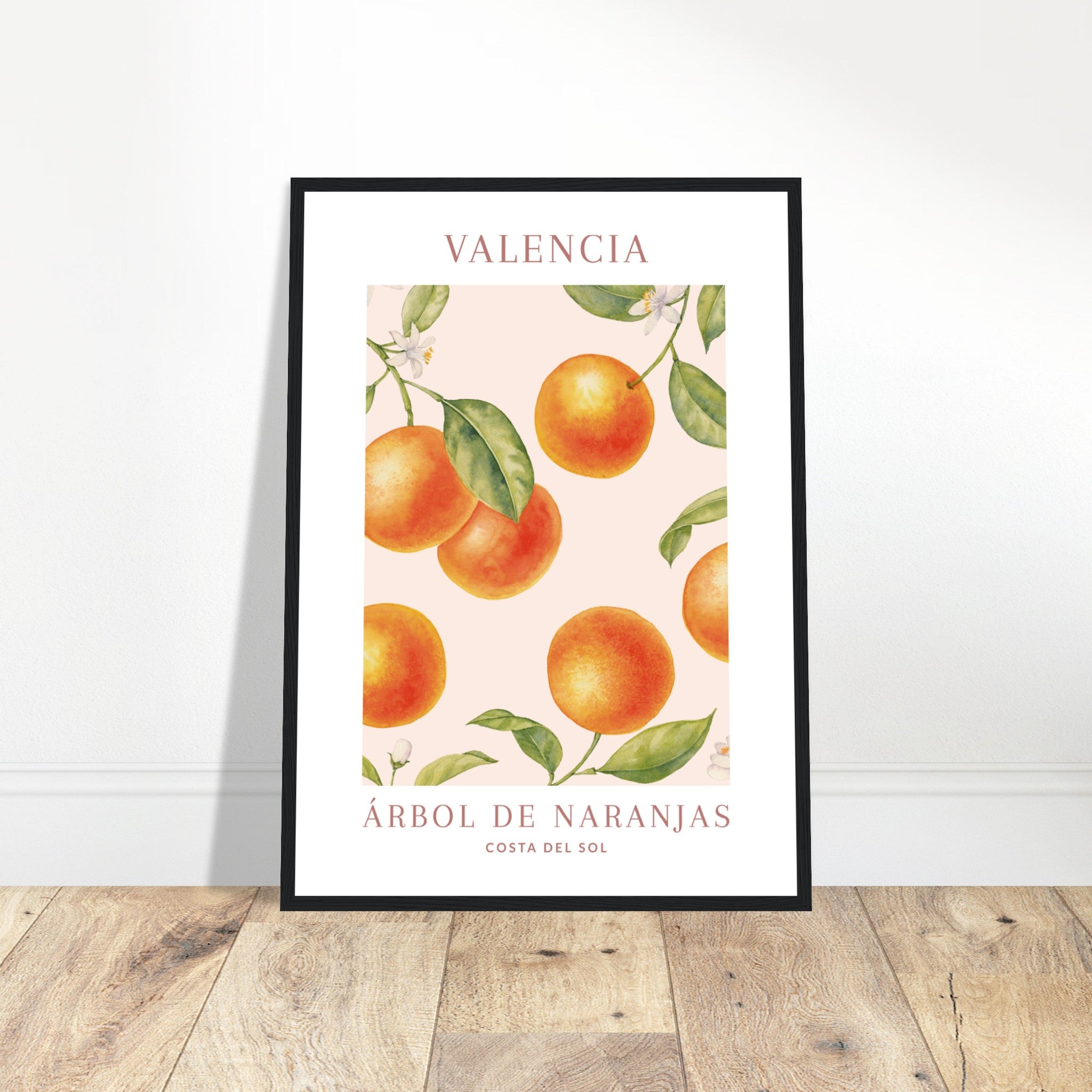 Orange Valencia Poster Poster