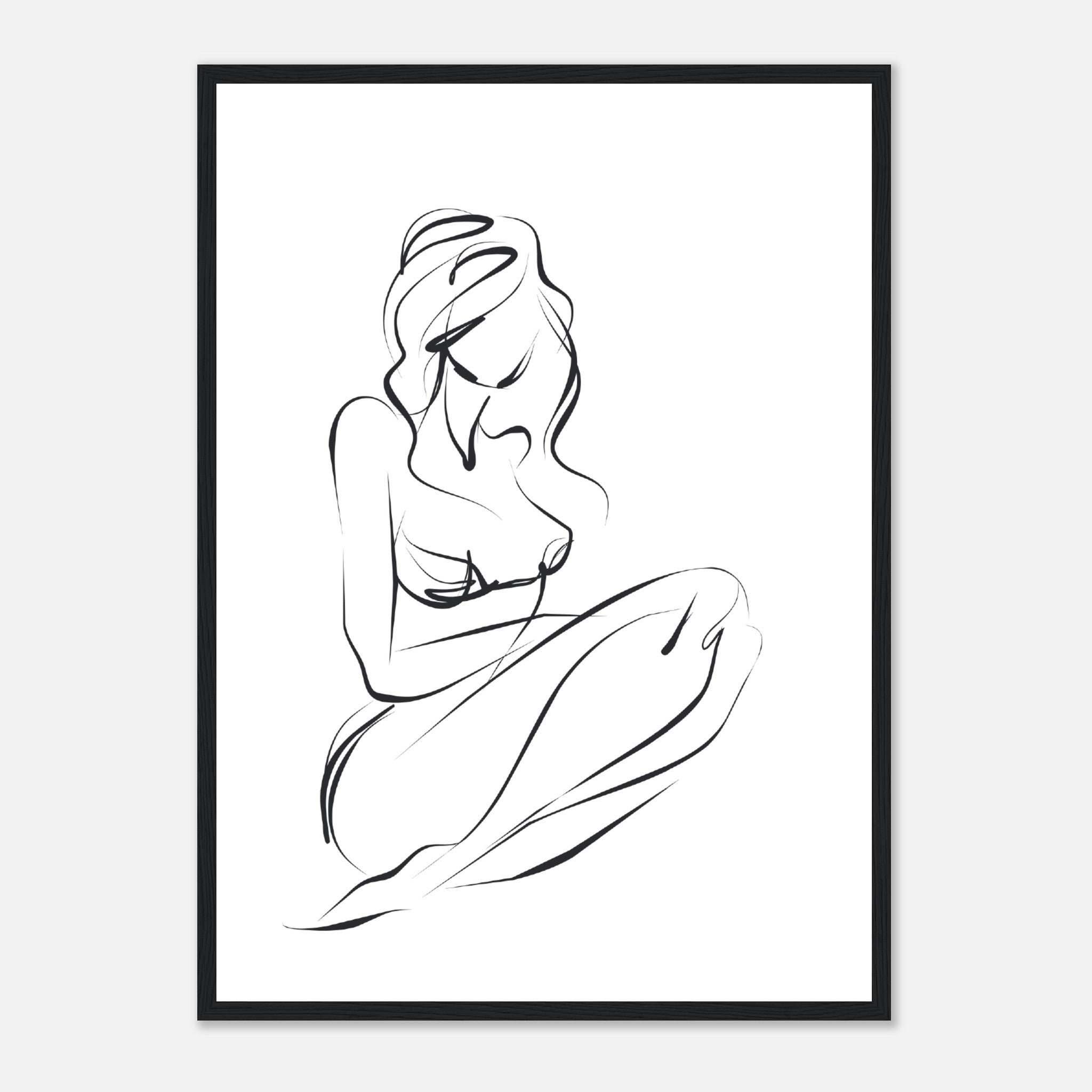 Abstract Girl Poster