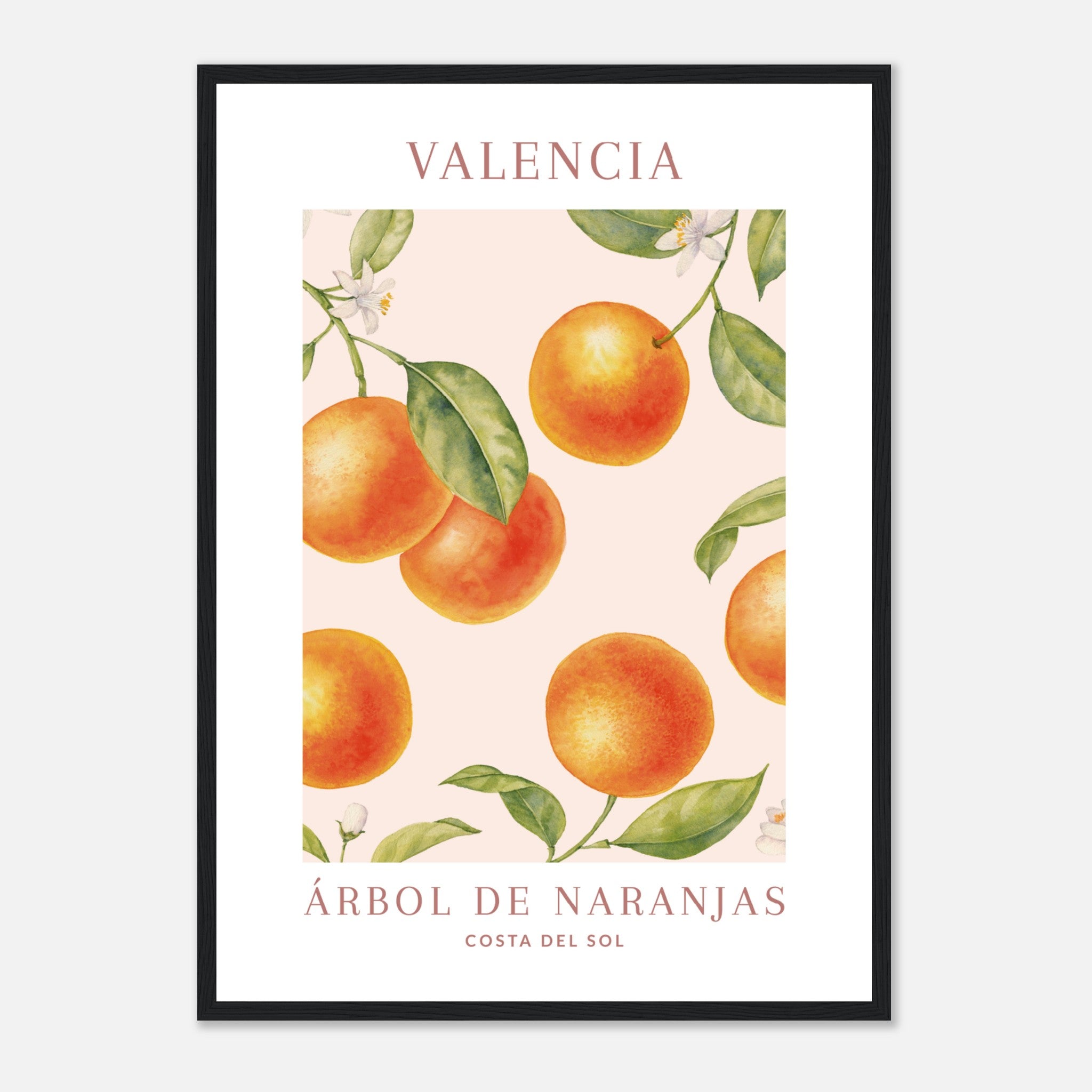 Cartel Valencia Naranja Póster