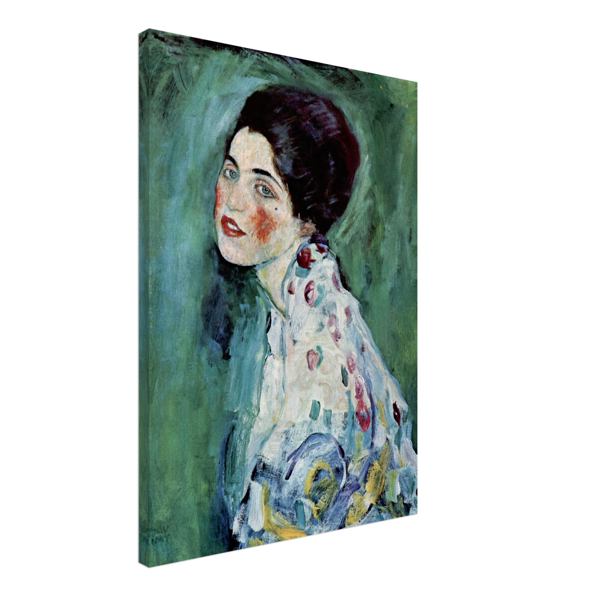 Gustav Klimts Porträteiner Dame (1916-1917) Lienzo