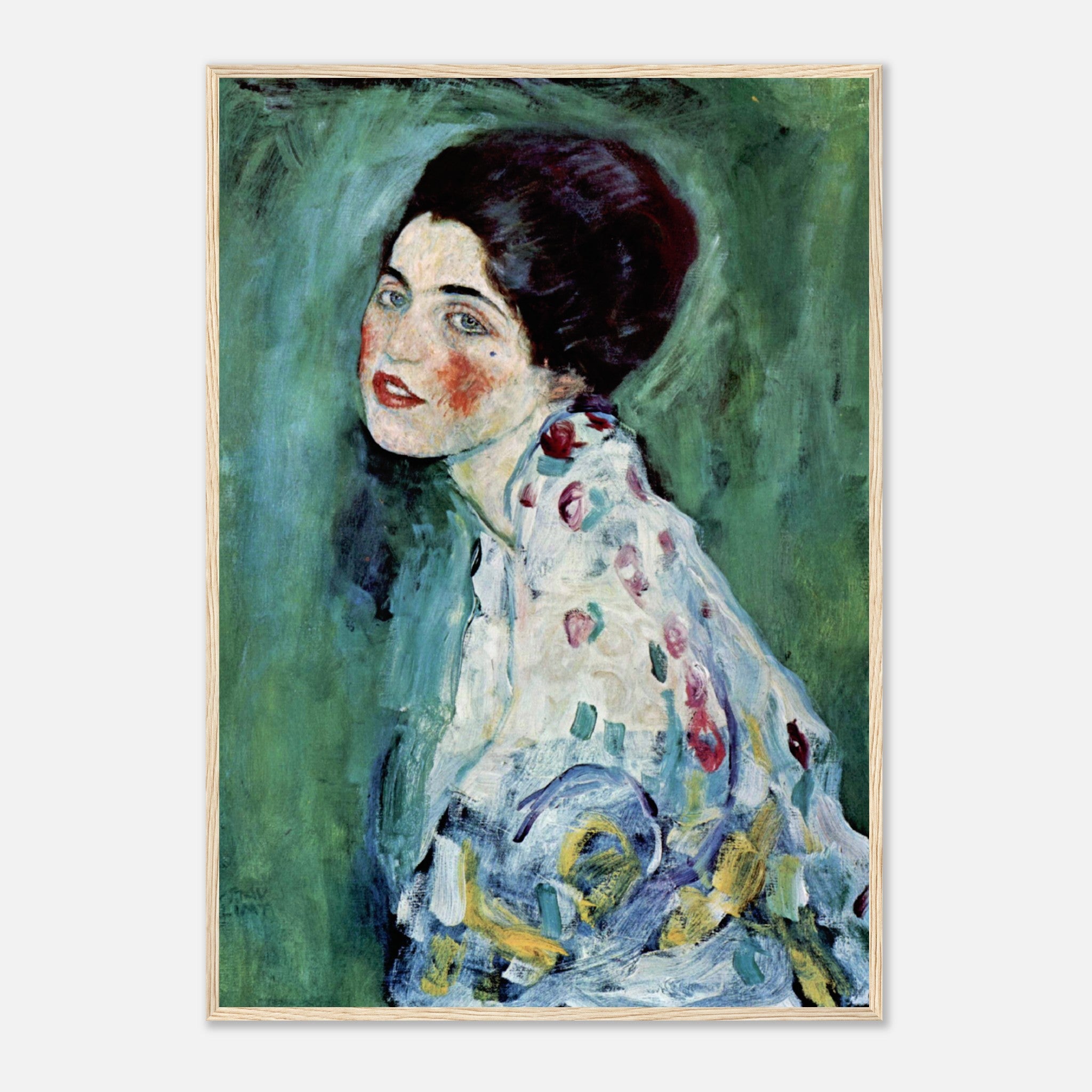 Gustav Klimts Porträteiner Dame (1916-1917) Póster