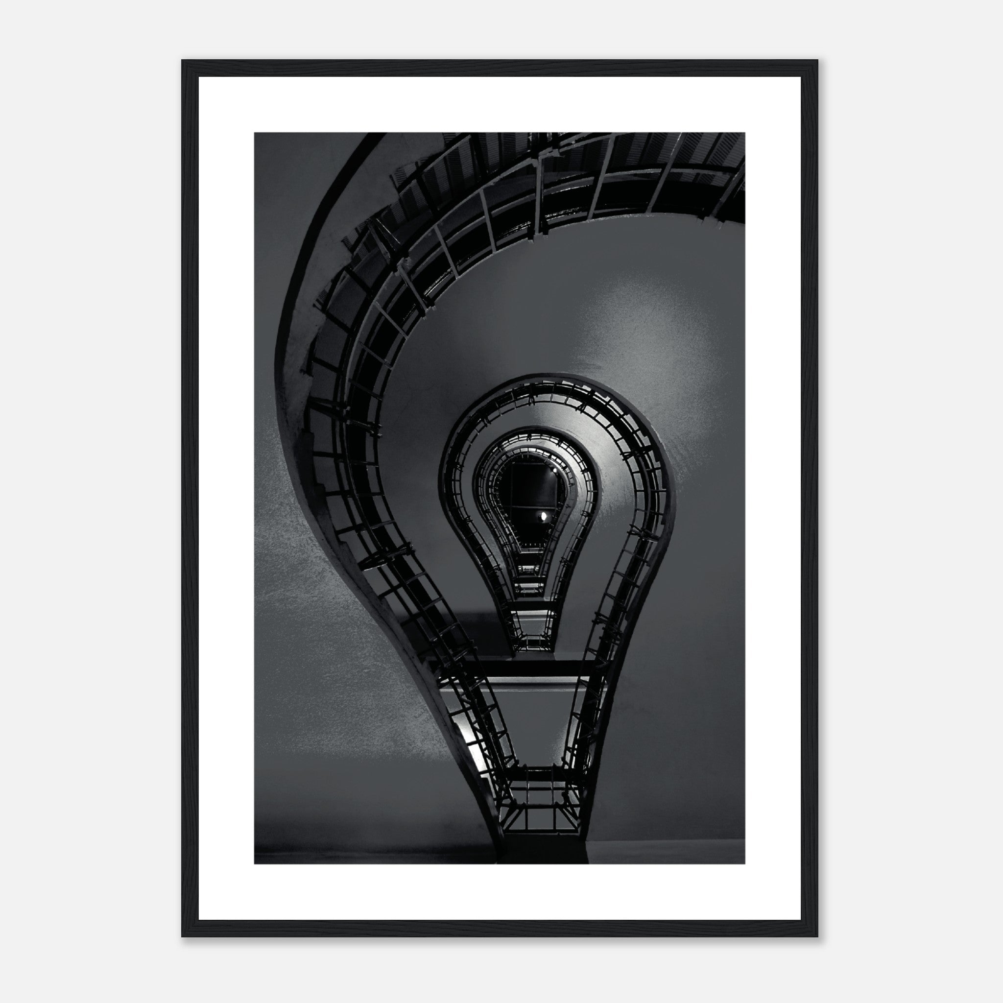 Cubist Stairs Poster