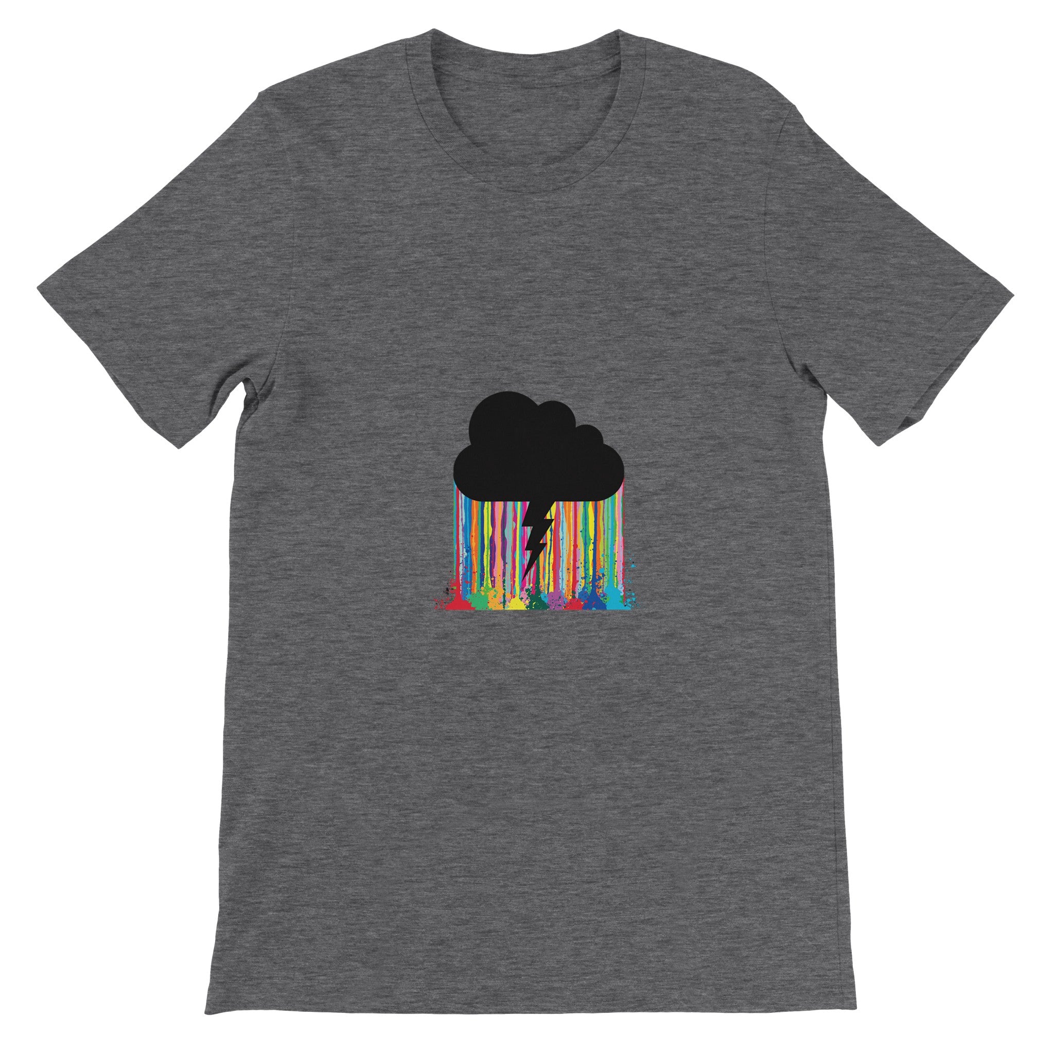 Rainbow Rain Crewneck T-shirt - Optimalprint