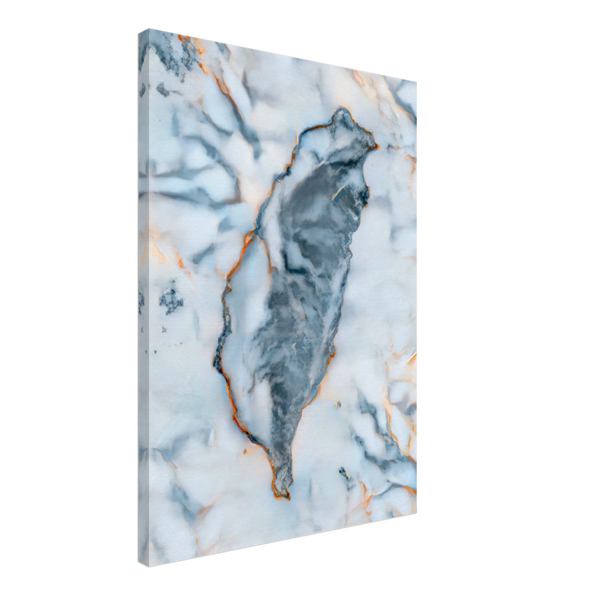 Taiwan Marble Map Canvas