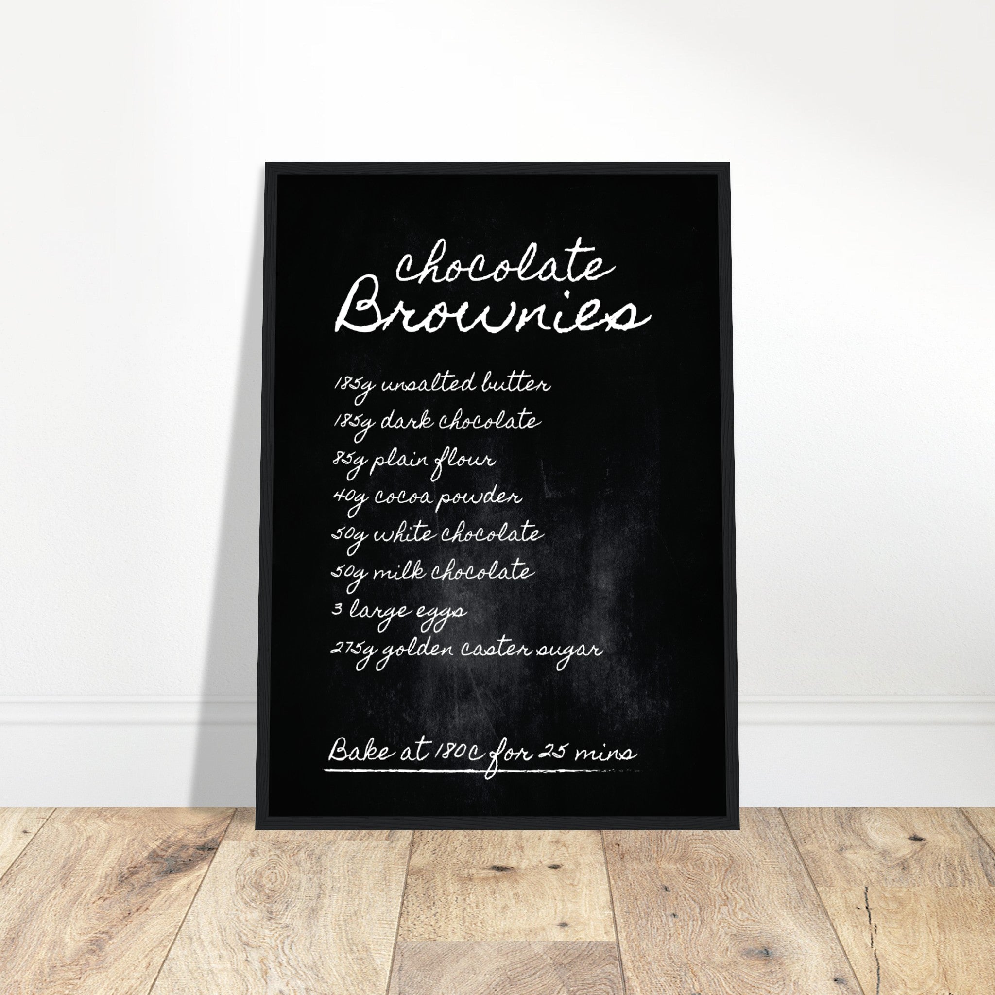 Chocolate Brownie Recipe Poster