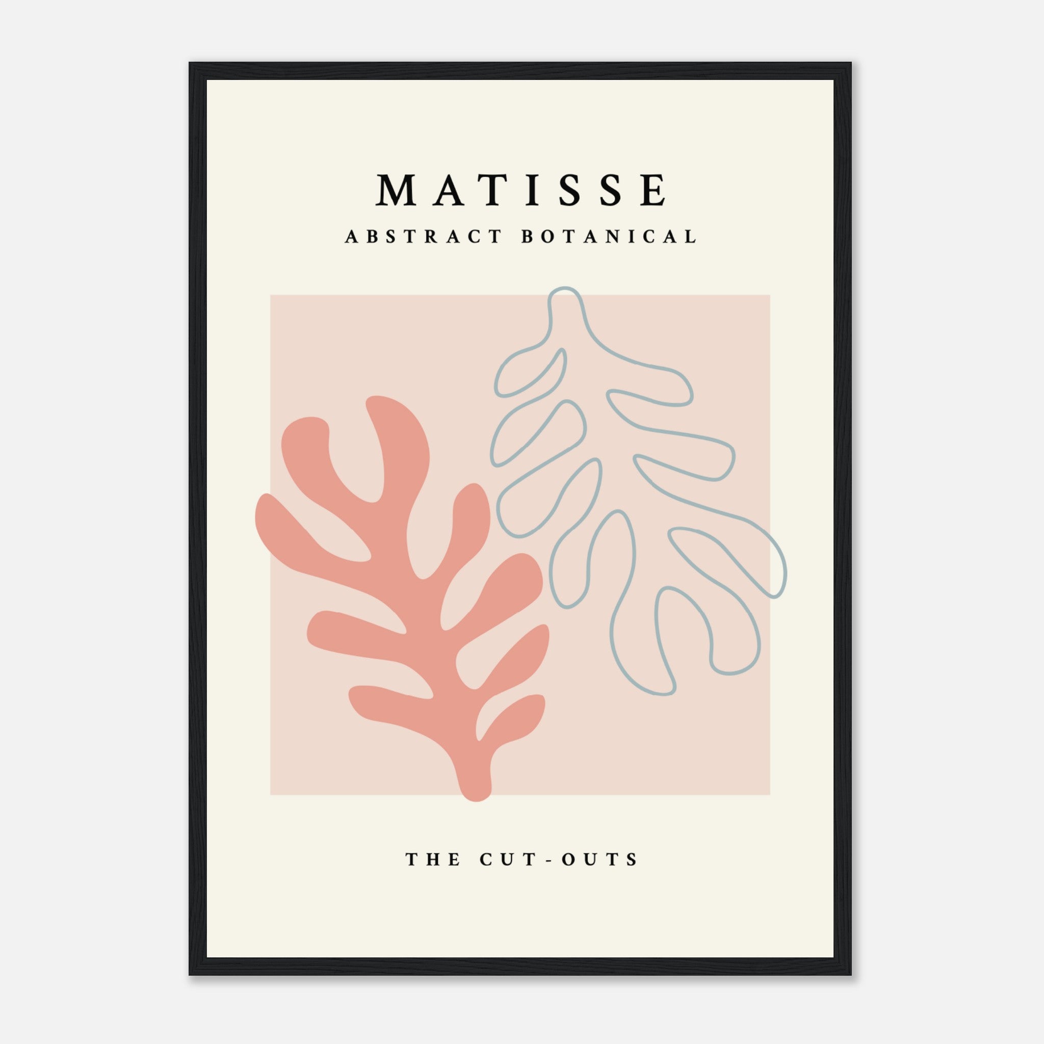 Matisse The Cut-Outs Póster Botánico Rosa