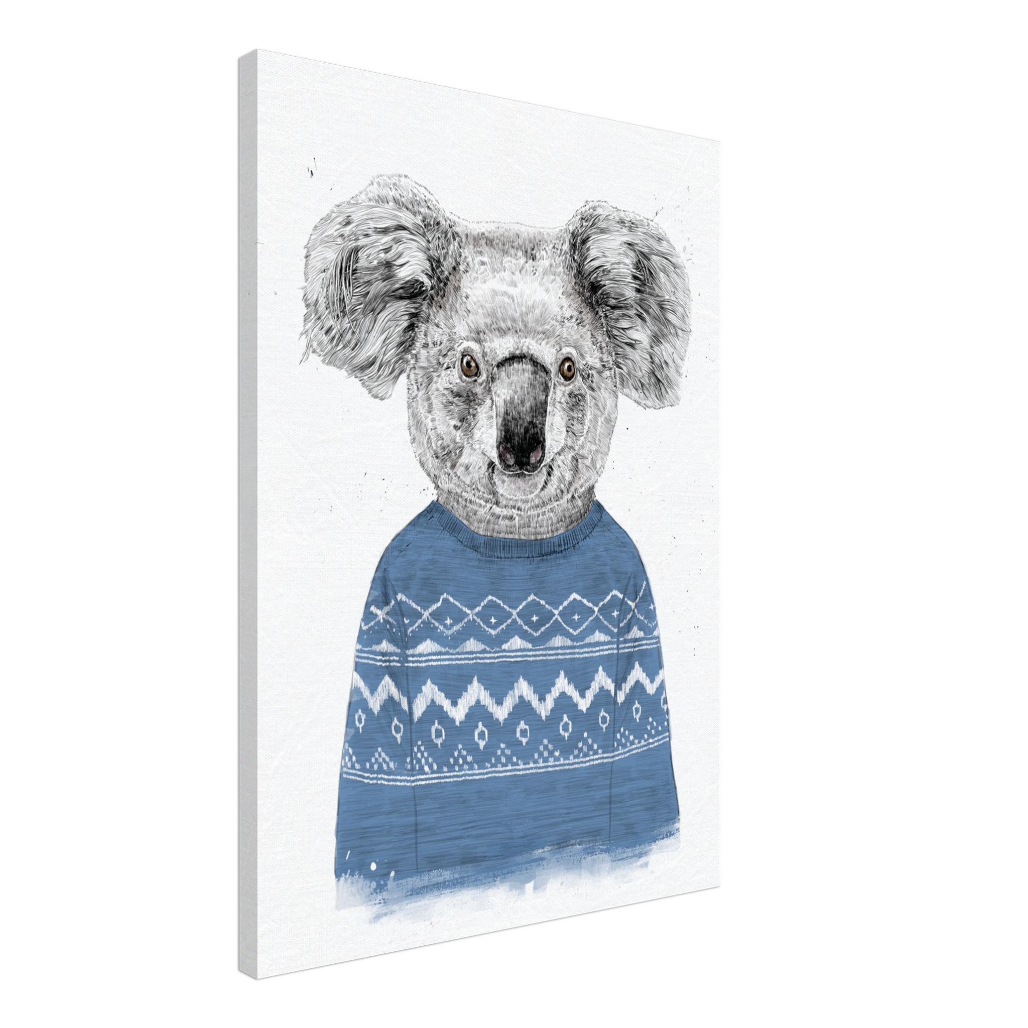 Winter Koala Canvas