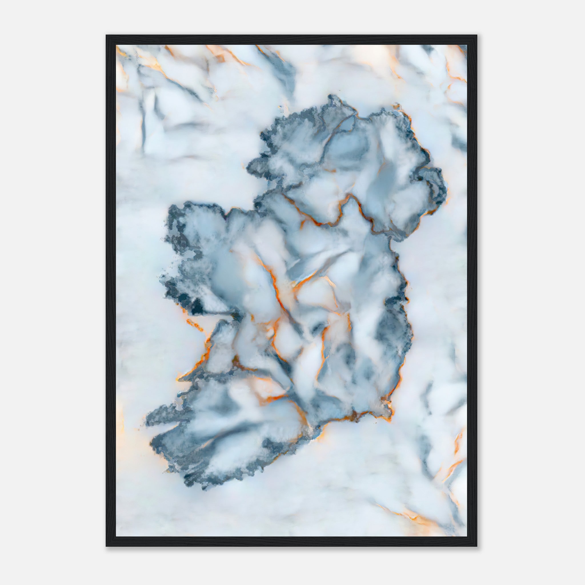 Ireland Marble Map Poster