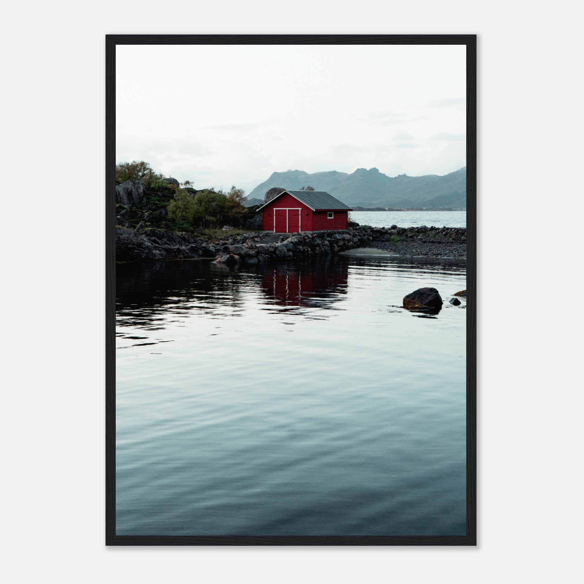 Norwegian Cabin On The Coast Poster