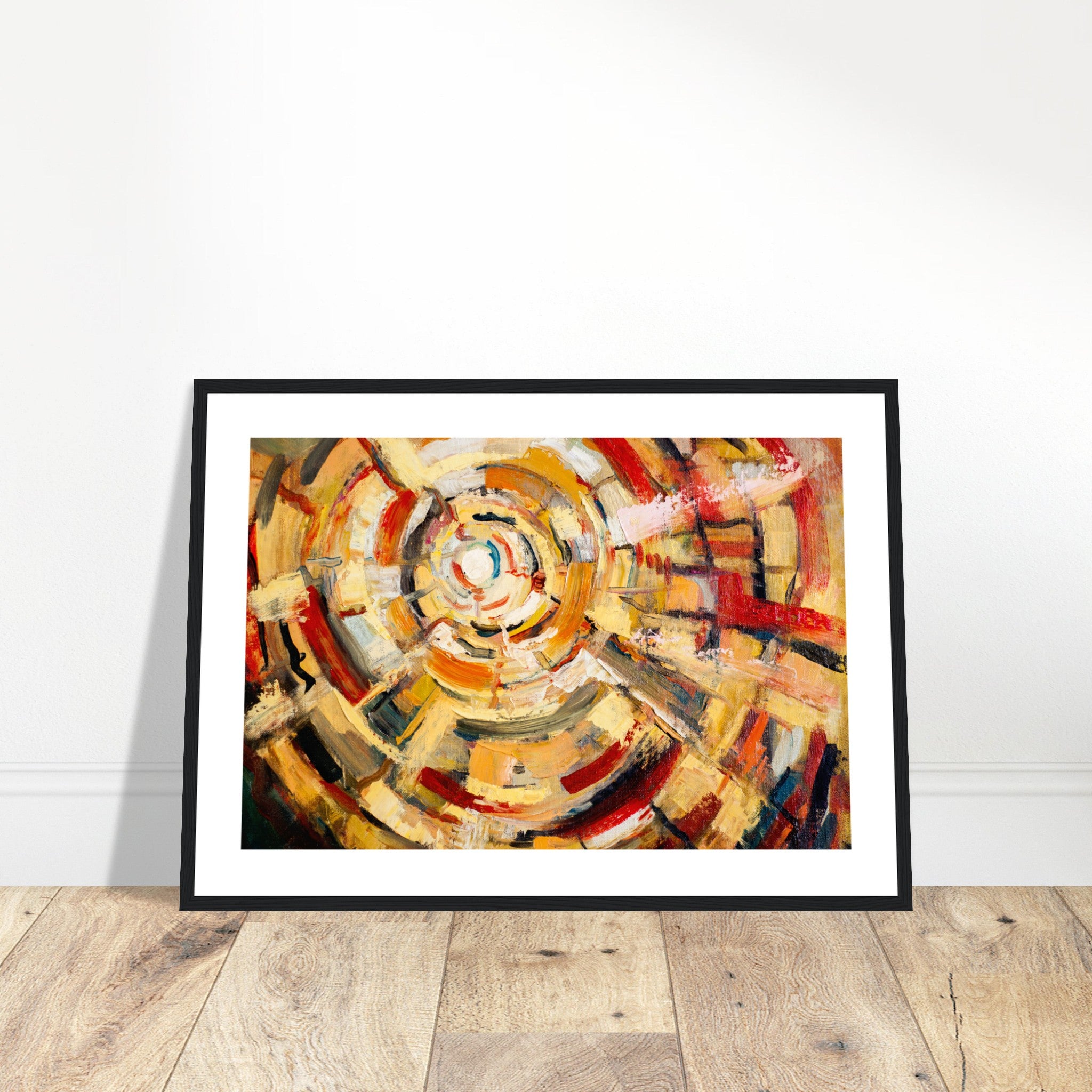 Abstract Art In Warm Colors Poster