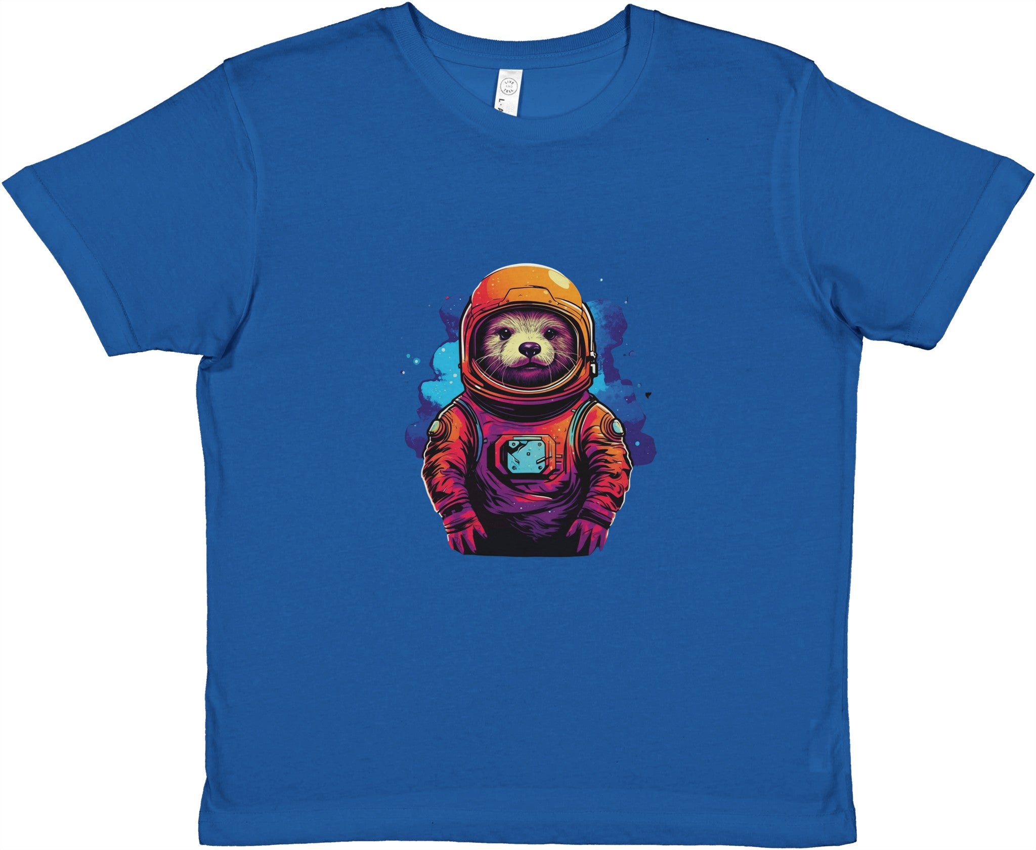 Spacefarer Sloth Odyssey Kids Crewneck T-shirt - Optimalprint