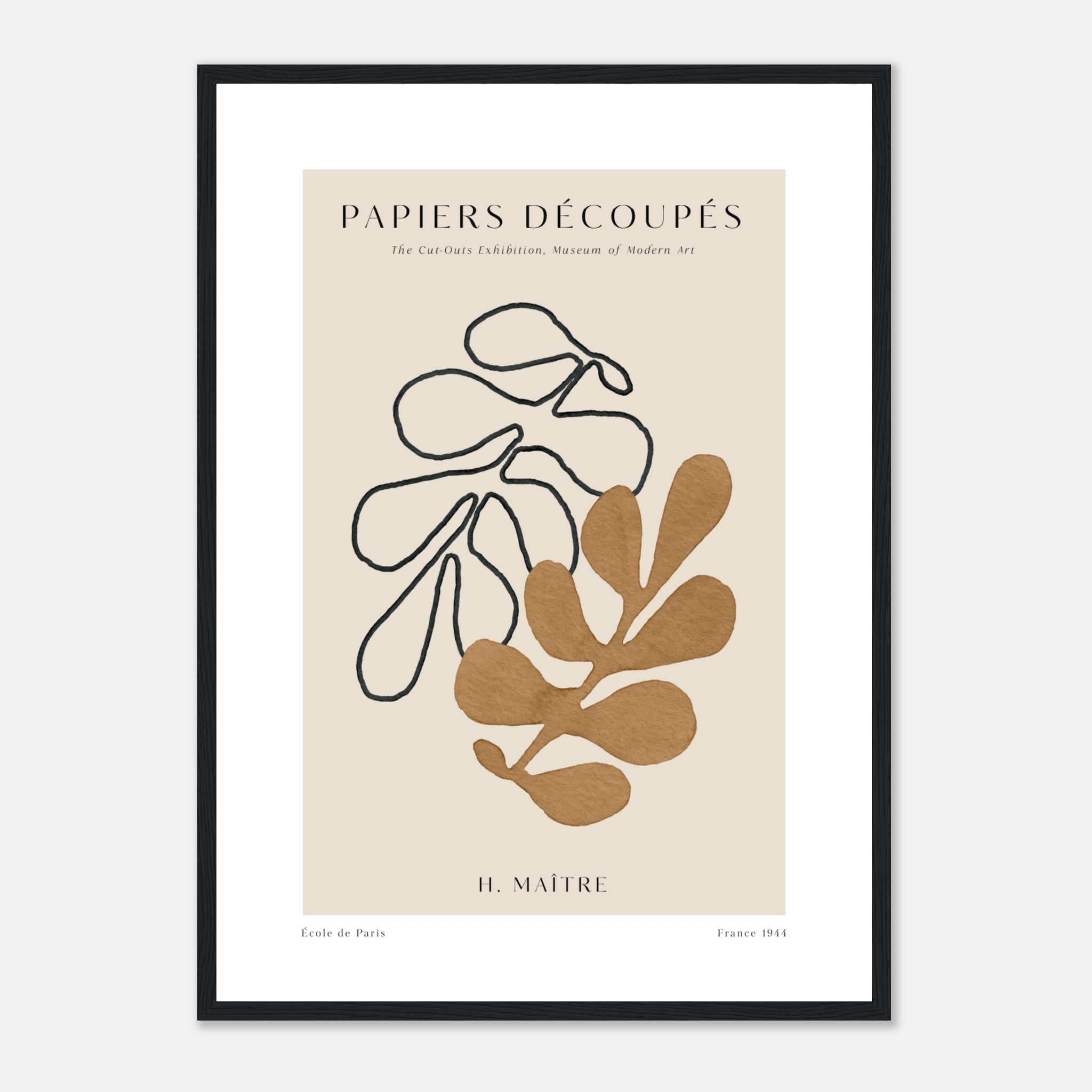 Matisse Papiers Decoupes No. 8 Póster