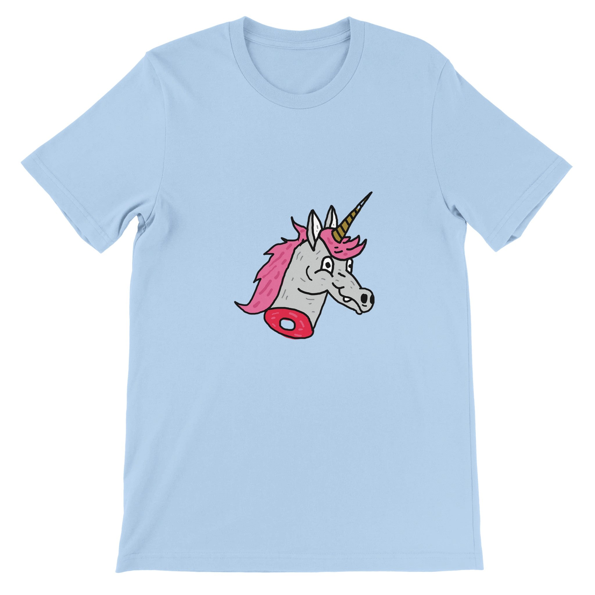 Camiseta con cuello redondo de unicornio