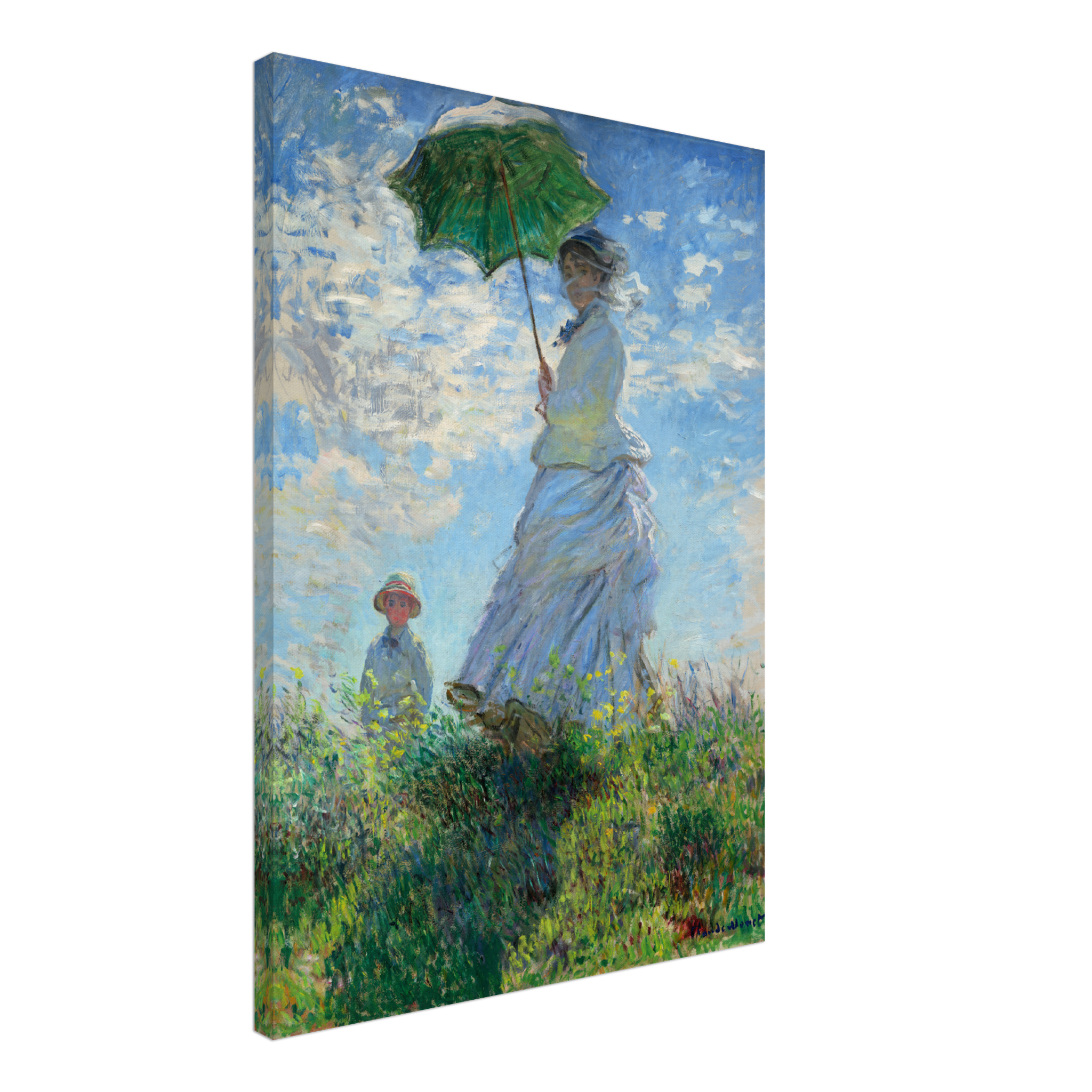Madame Monet And Her Son (1875) Canvas