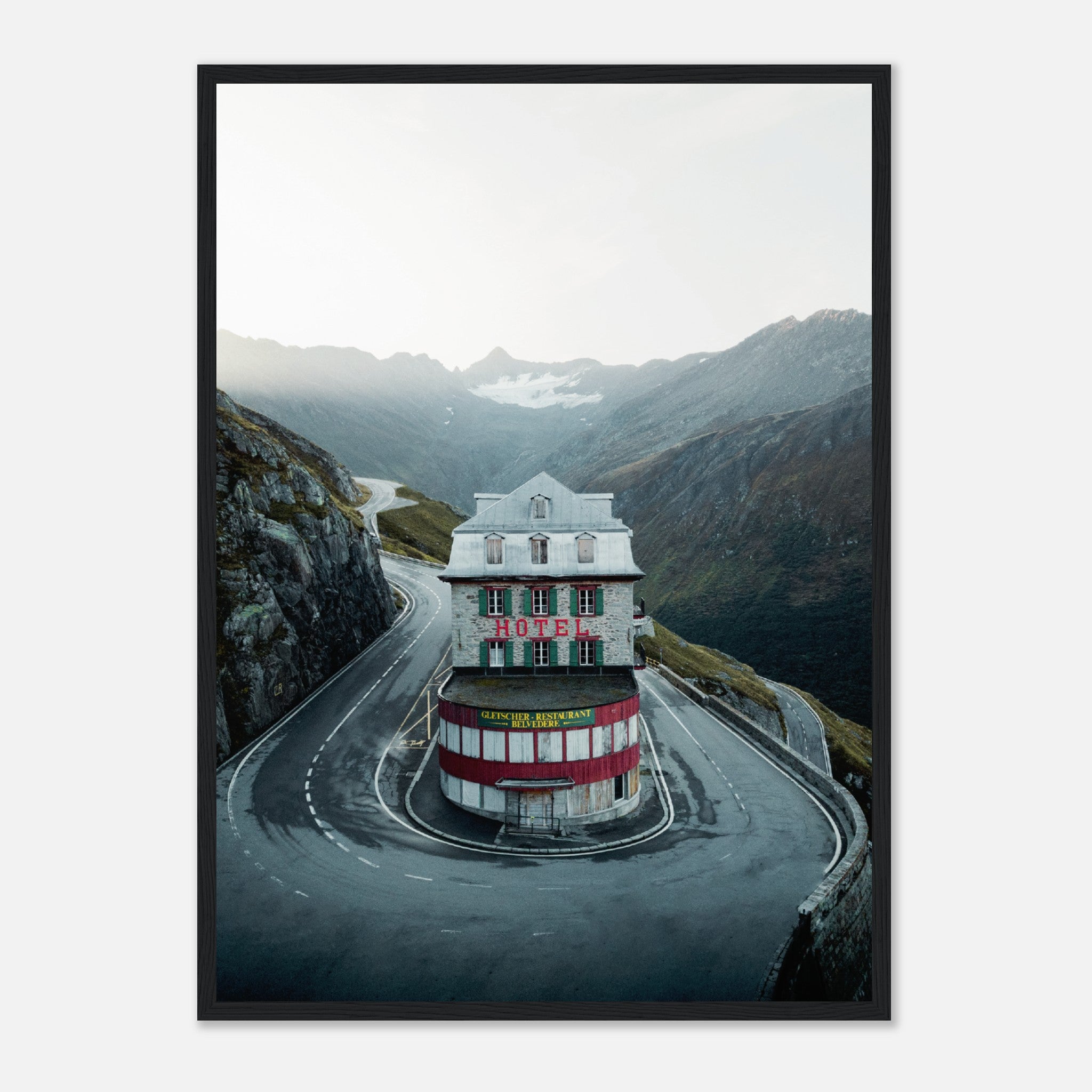 Hotel Belvedere At Furkapass Switzerland Poster