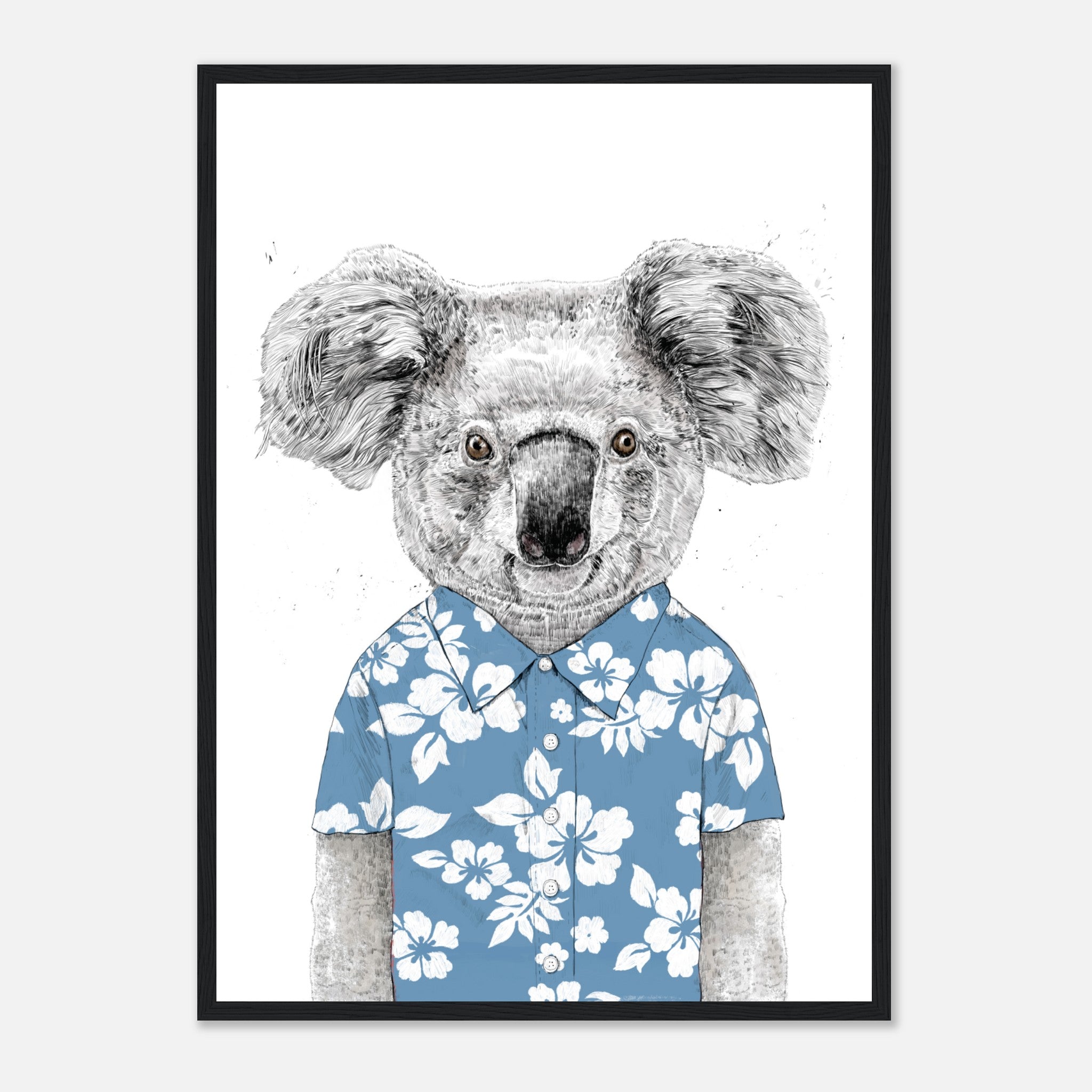 Summer Koala (Blue) Poster