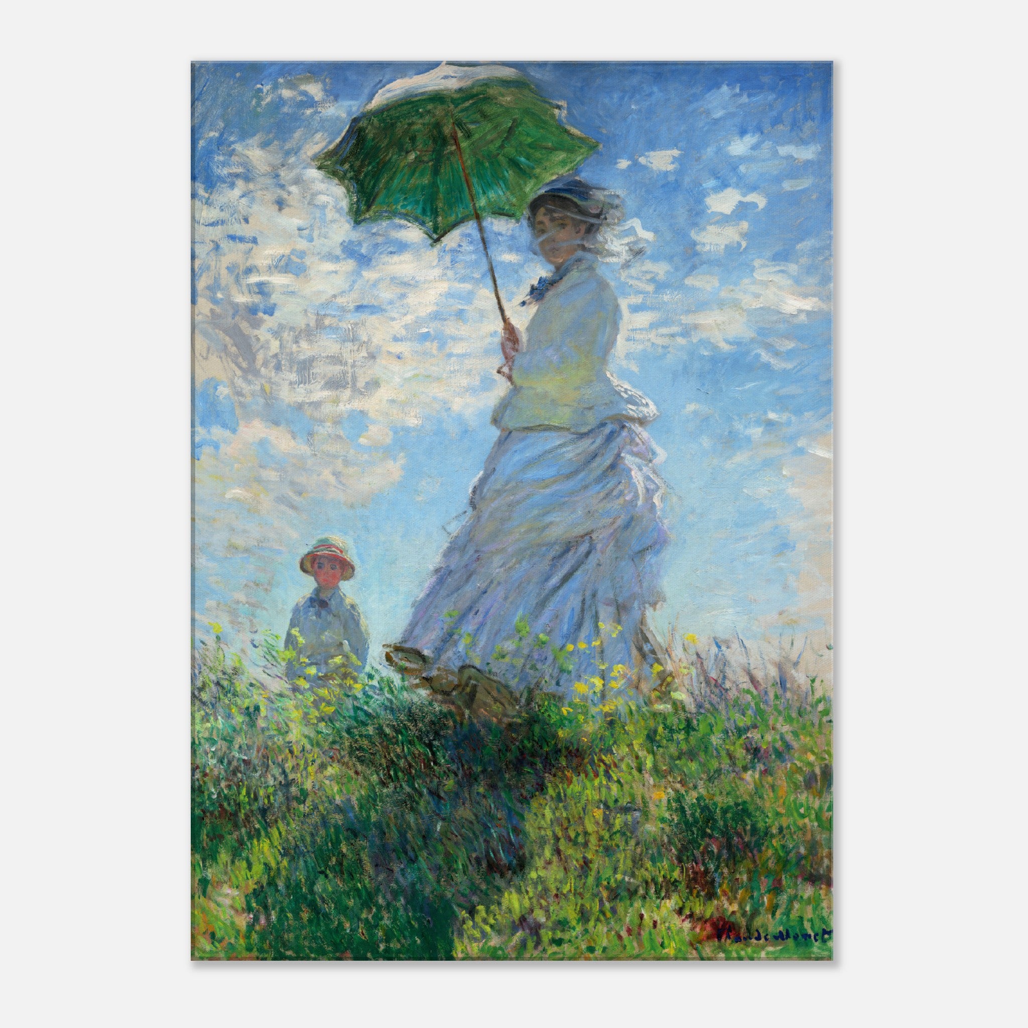 Madame Monet And Her Son (1875) Canvas