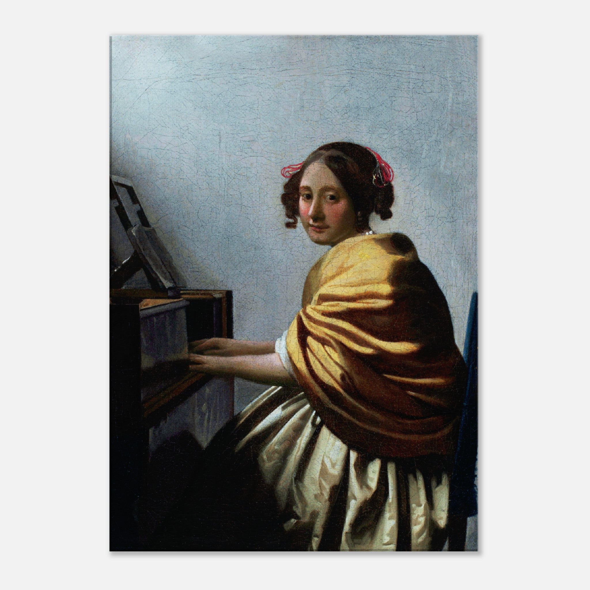 Mujer sentada ante los Virginales (1670-1672) Lienzo