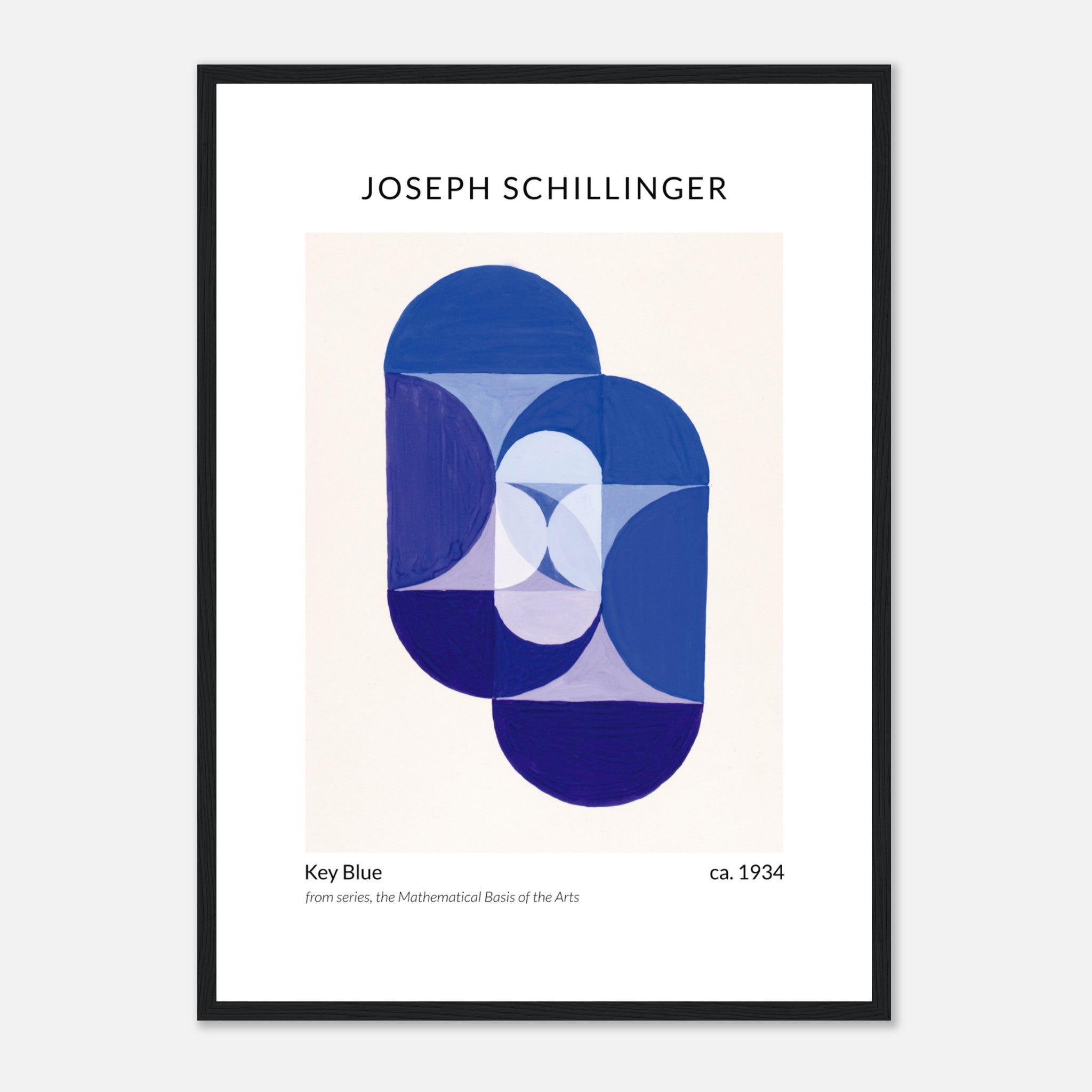 Key Blue by Joseph Schillinger Poster