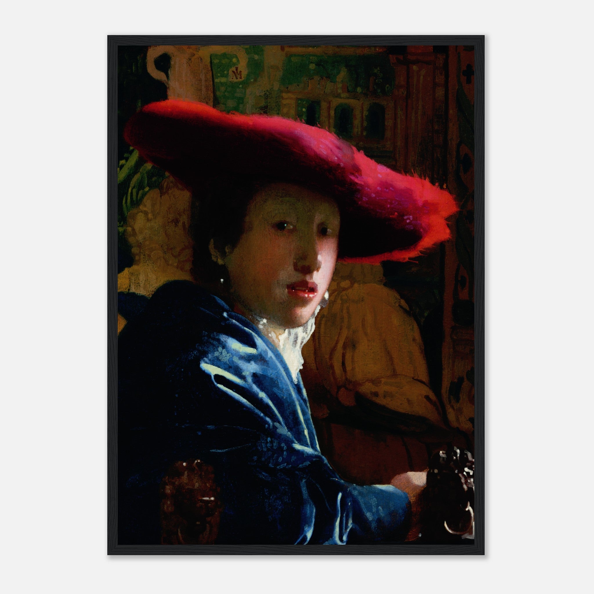 La chica del sombrero rojo (1665-1666) Póster