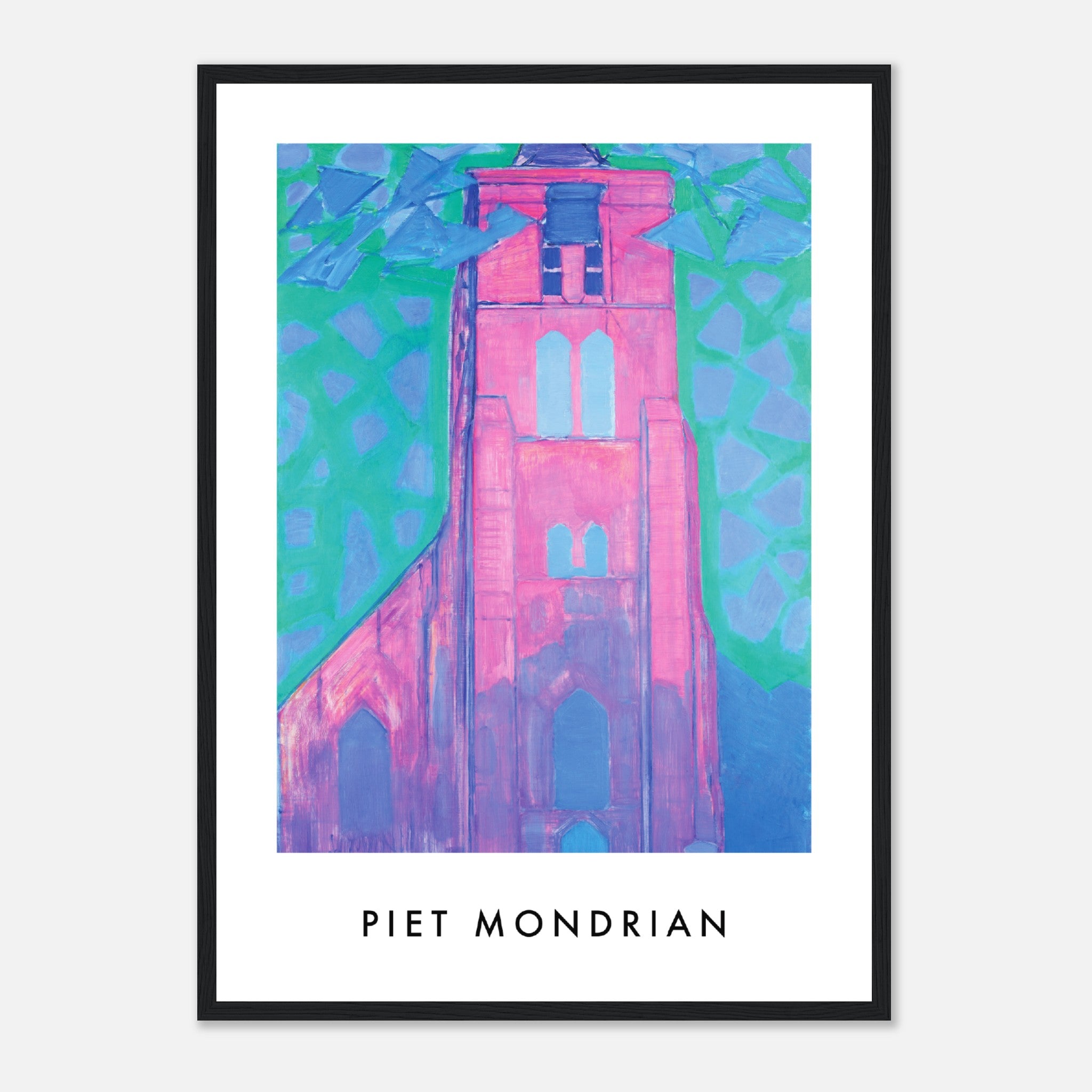 Iglesia de Mondrian Póster