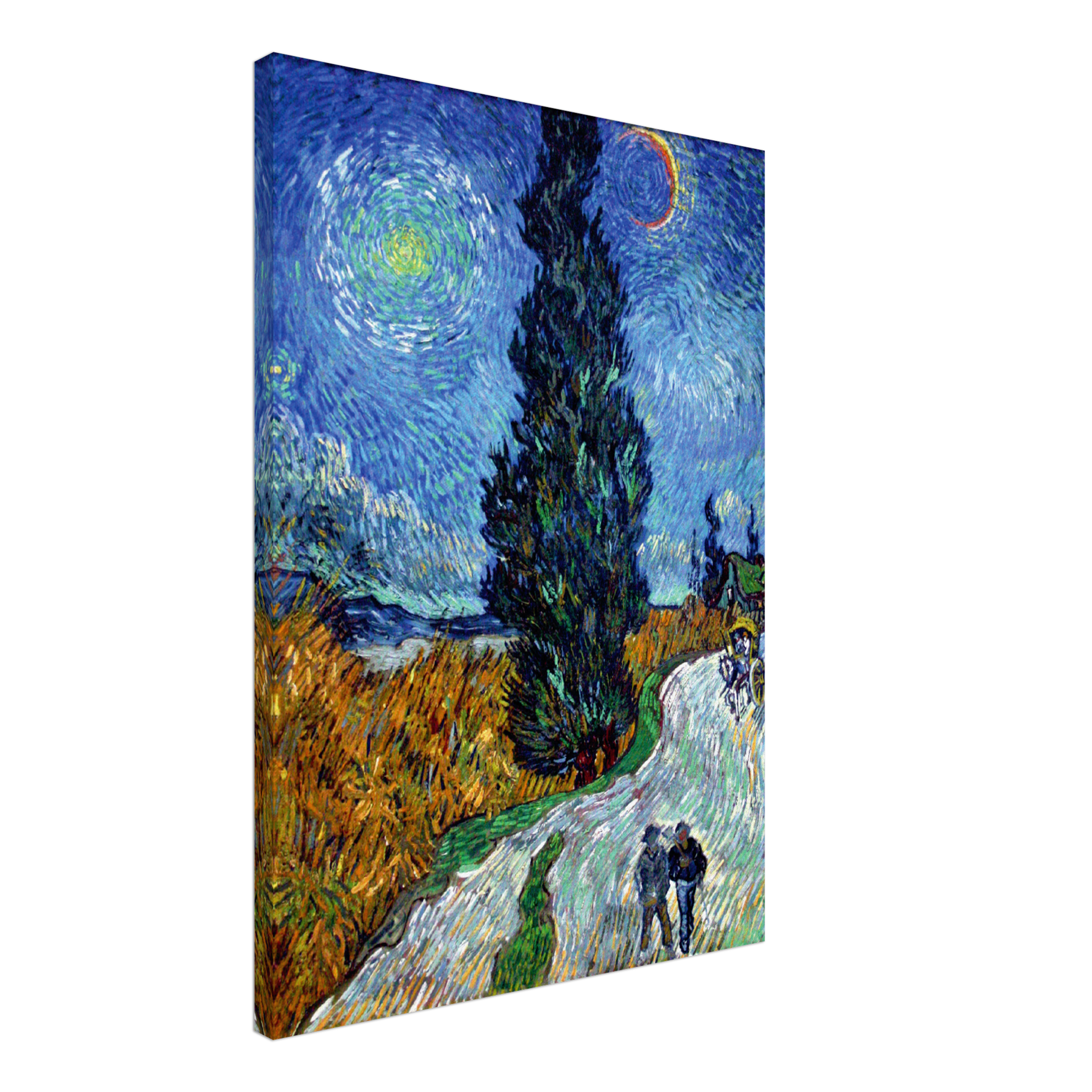 Road with Cypressand Star (1890) Canvas