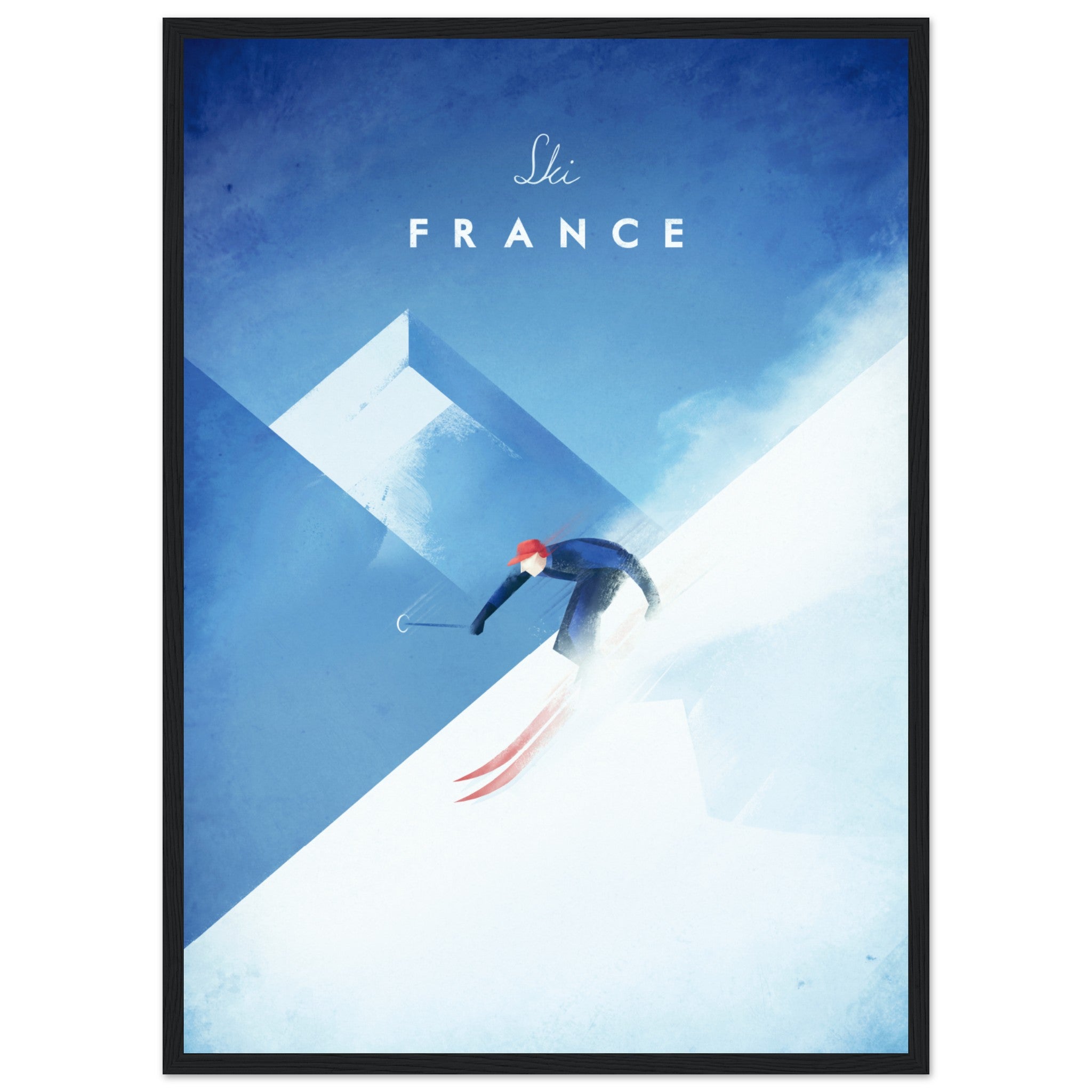 Esquí Francia Póster
