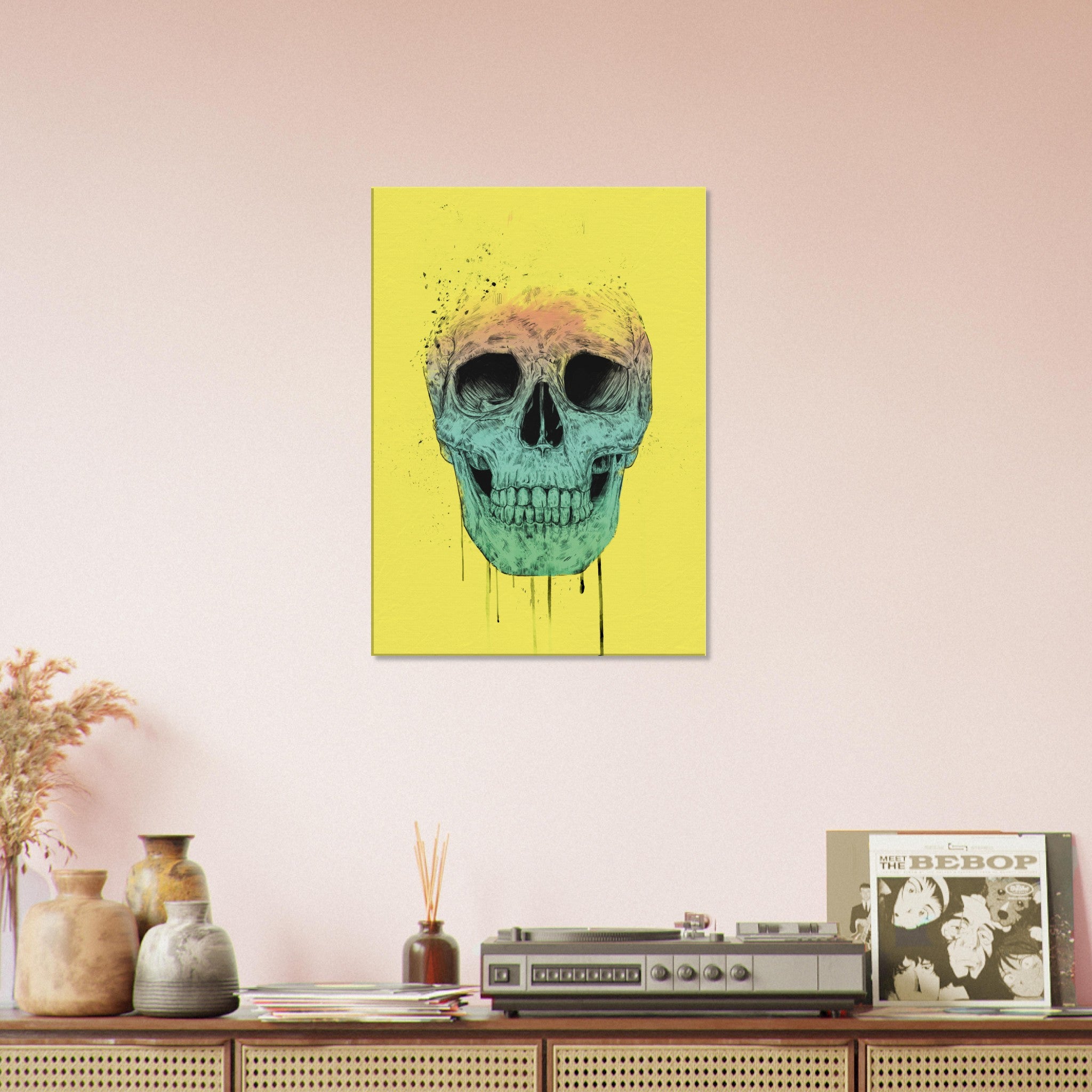 Pop Art Skull Canvas