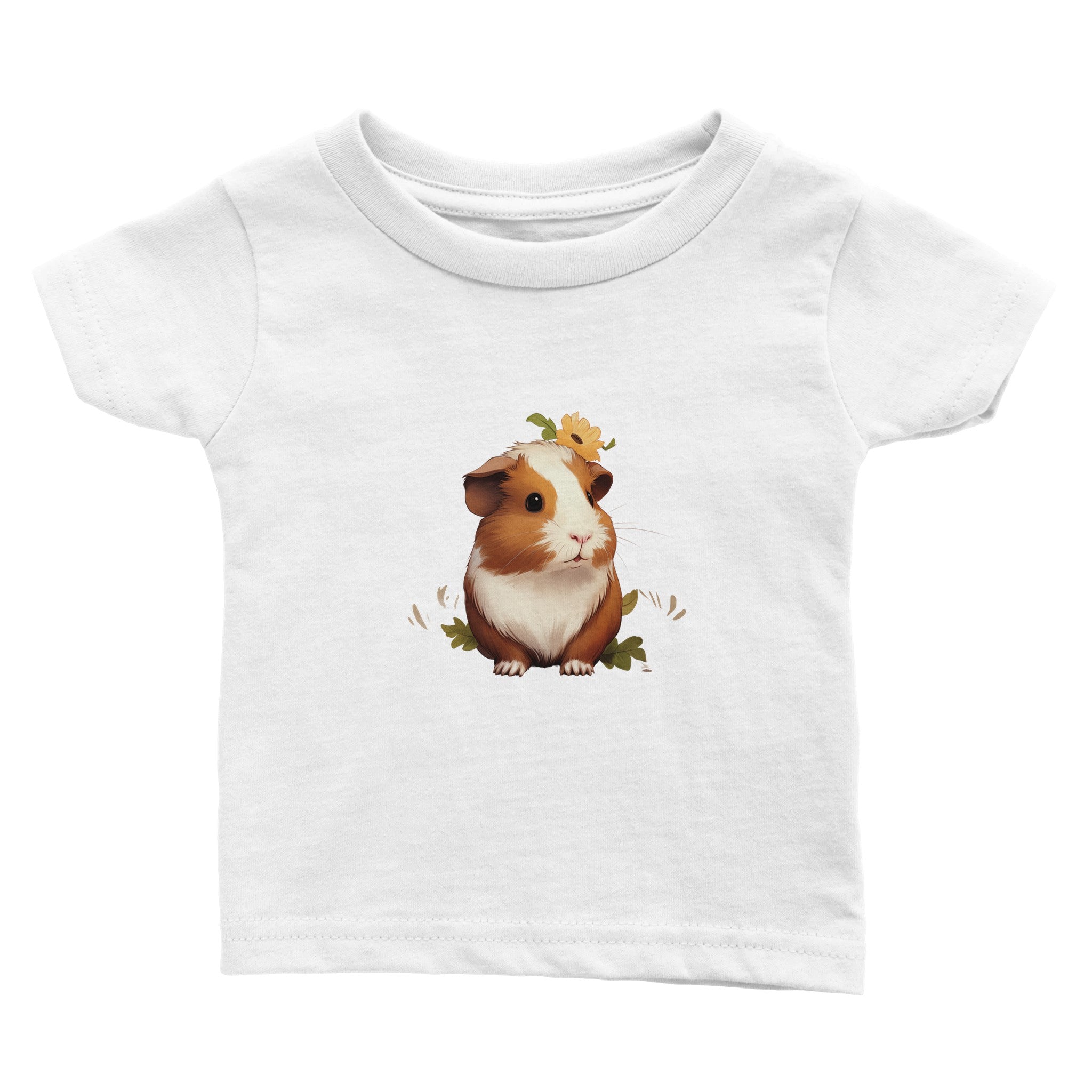 Daisy Crowned Cutie Baby Crewneck T-shirt - Optimalprint