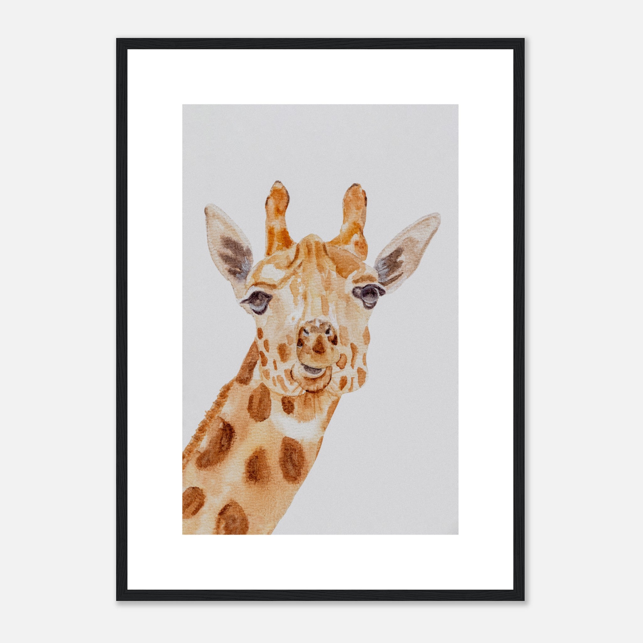 Watercolor Giraffe 1 Poster
