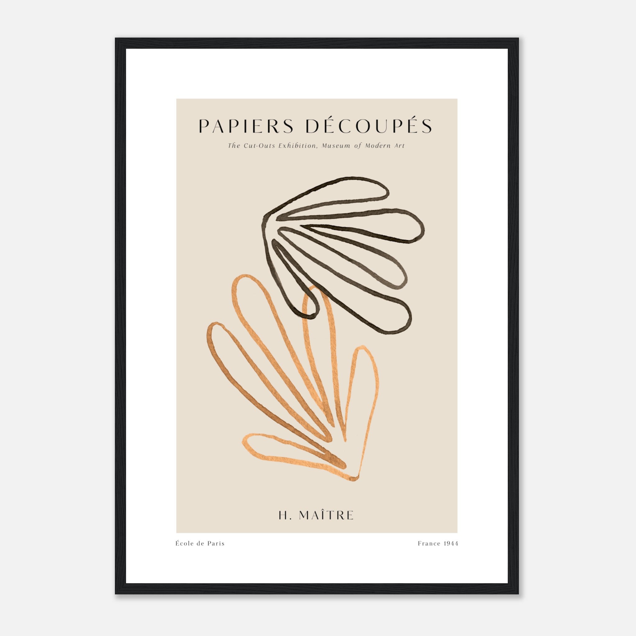 Matisse Papiers Decoupes No. 5 Póster