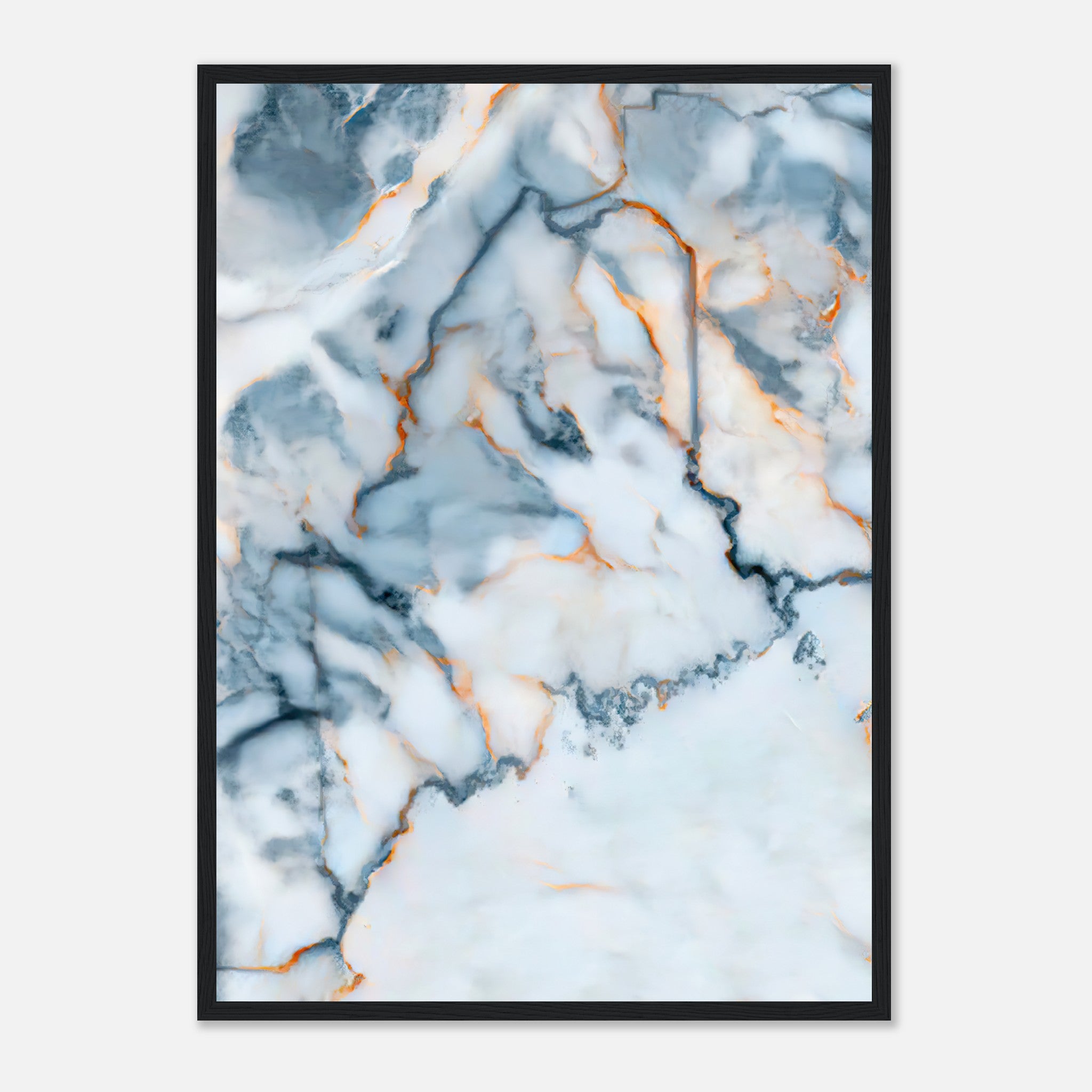 Maine Marble Map Poster