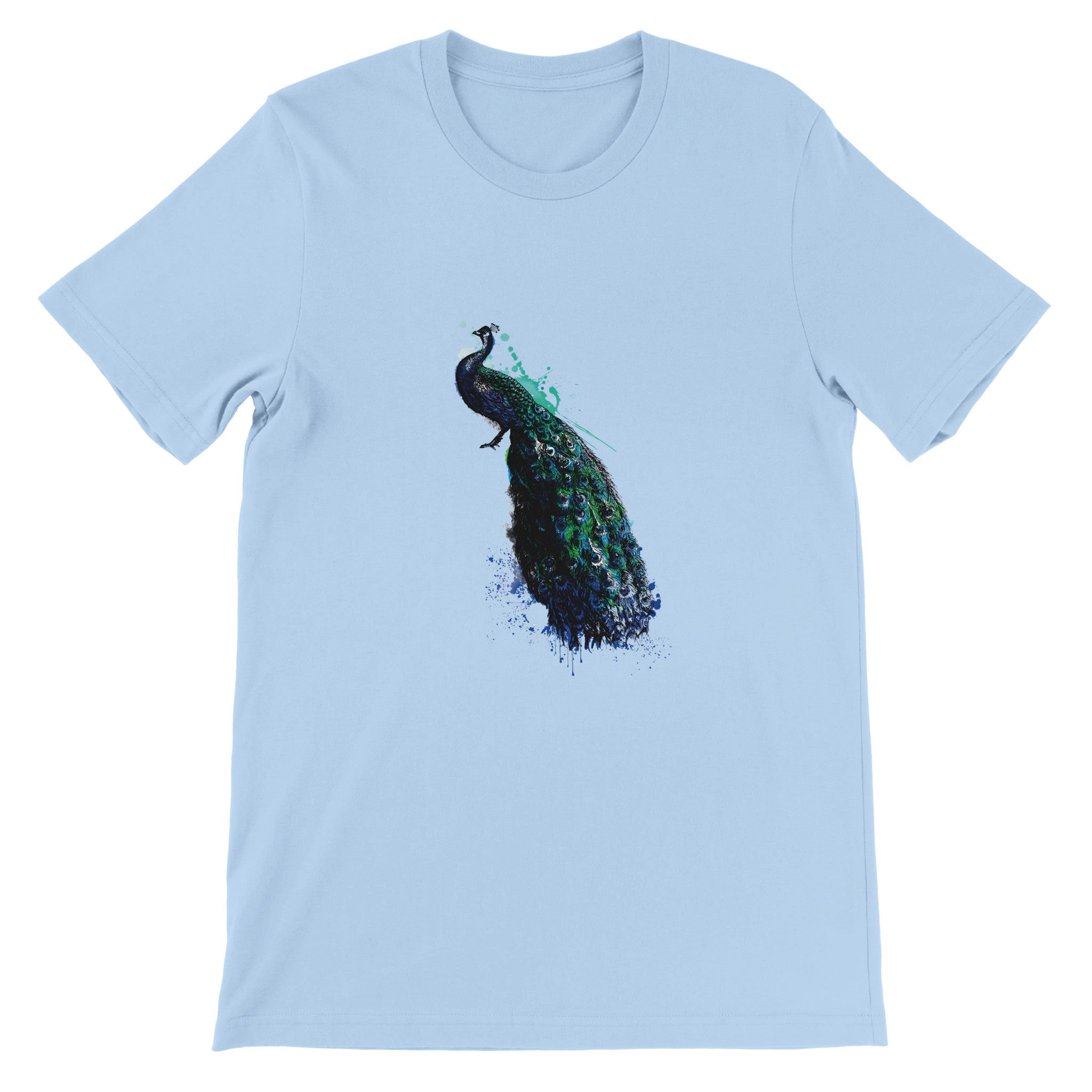 Peacock Illustration Crewneck T-shirt - Optimalprint