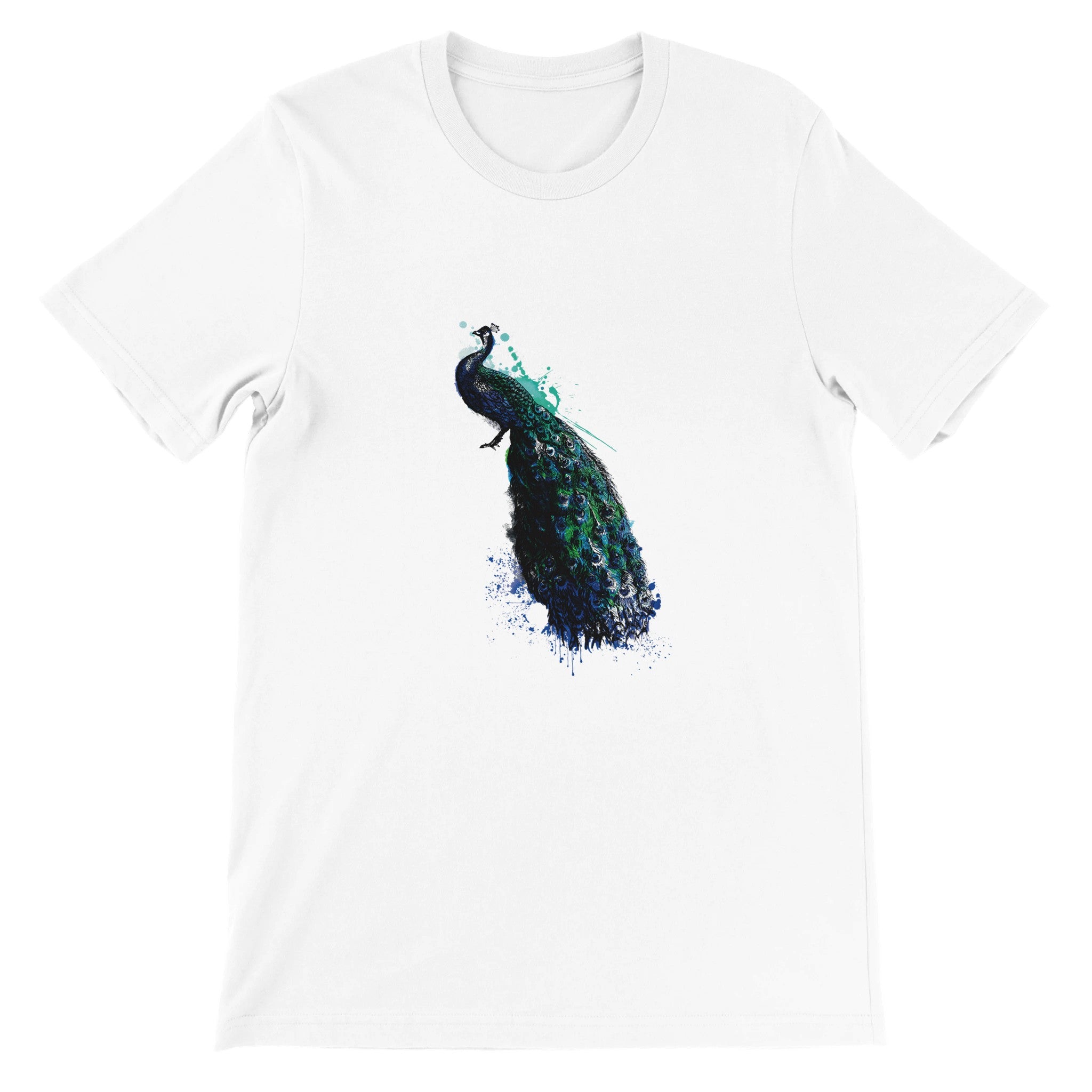 Peacock Illustration Crewneck T-shirt - Optimalprint