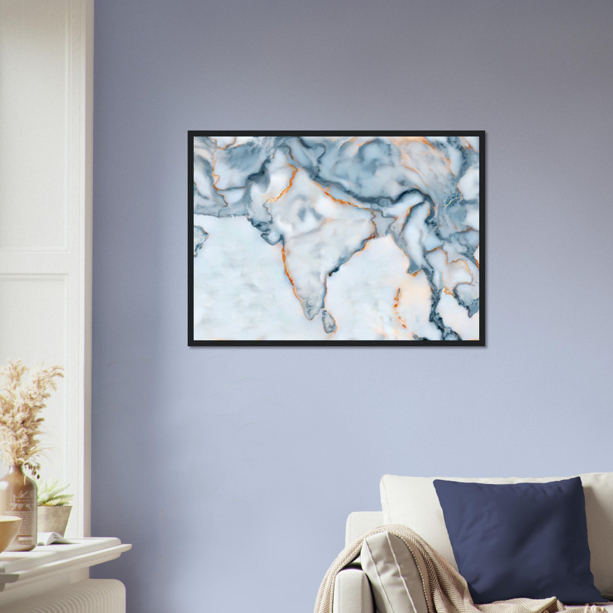 India Marble Map Poster