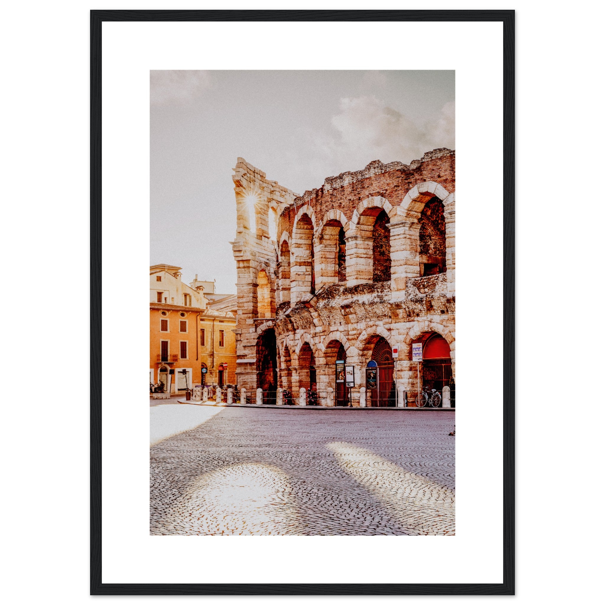 Póster Coliseo en la ciudad de Verona Italia