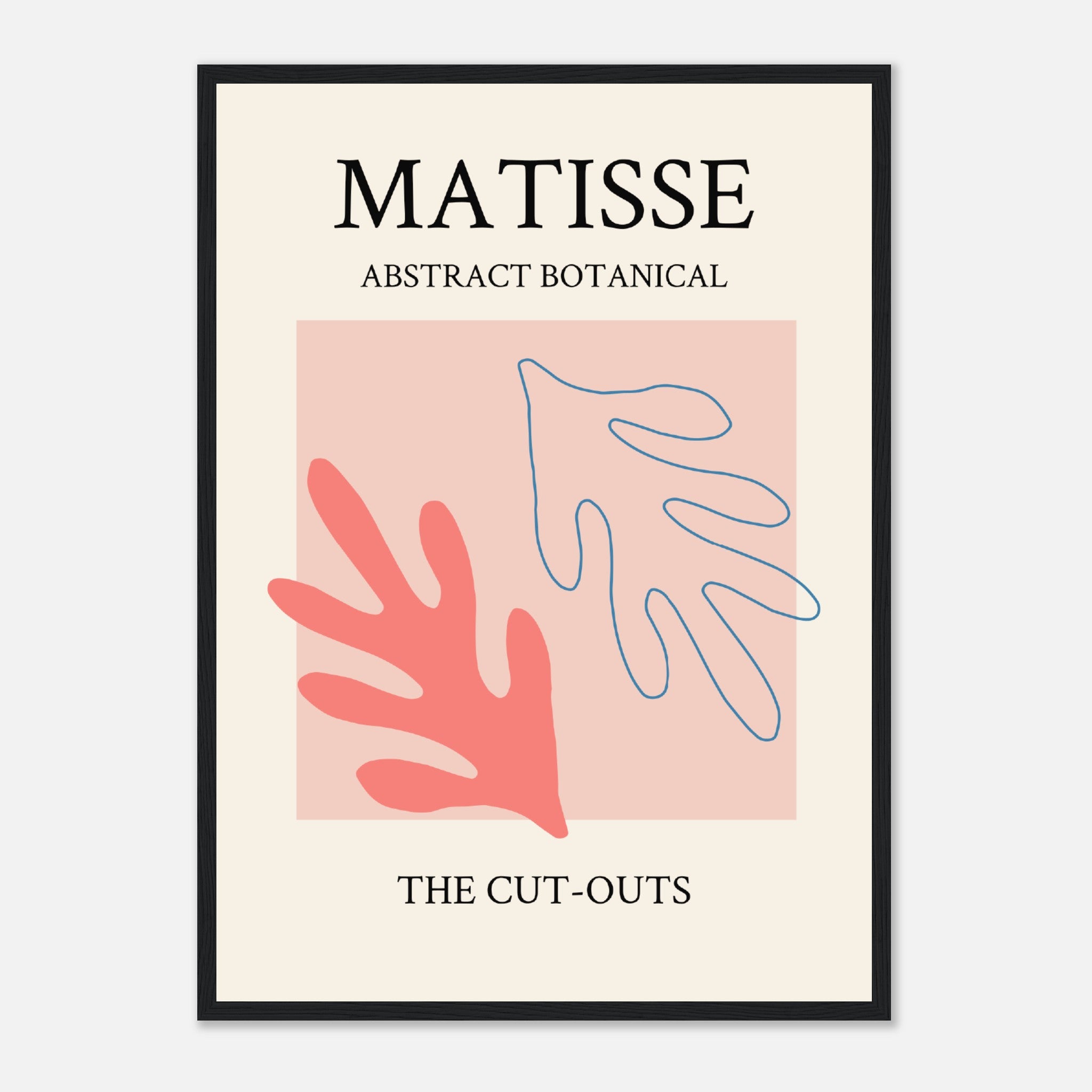 Matisse The Cut Outs Póster Botánico Rosa