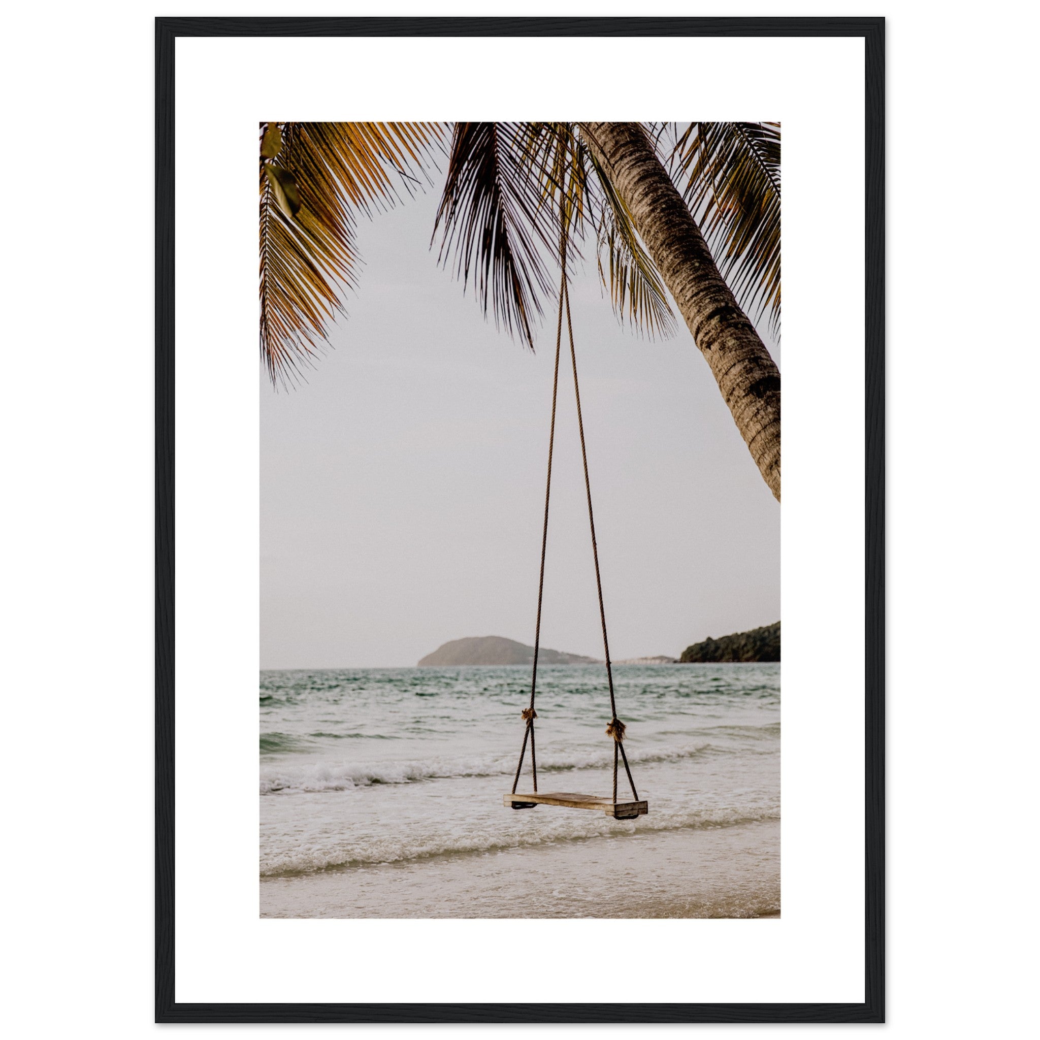 Swing On A Tropical Beach Poster