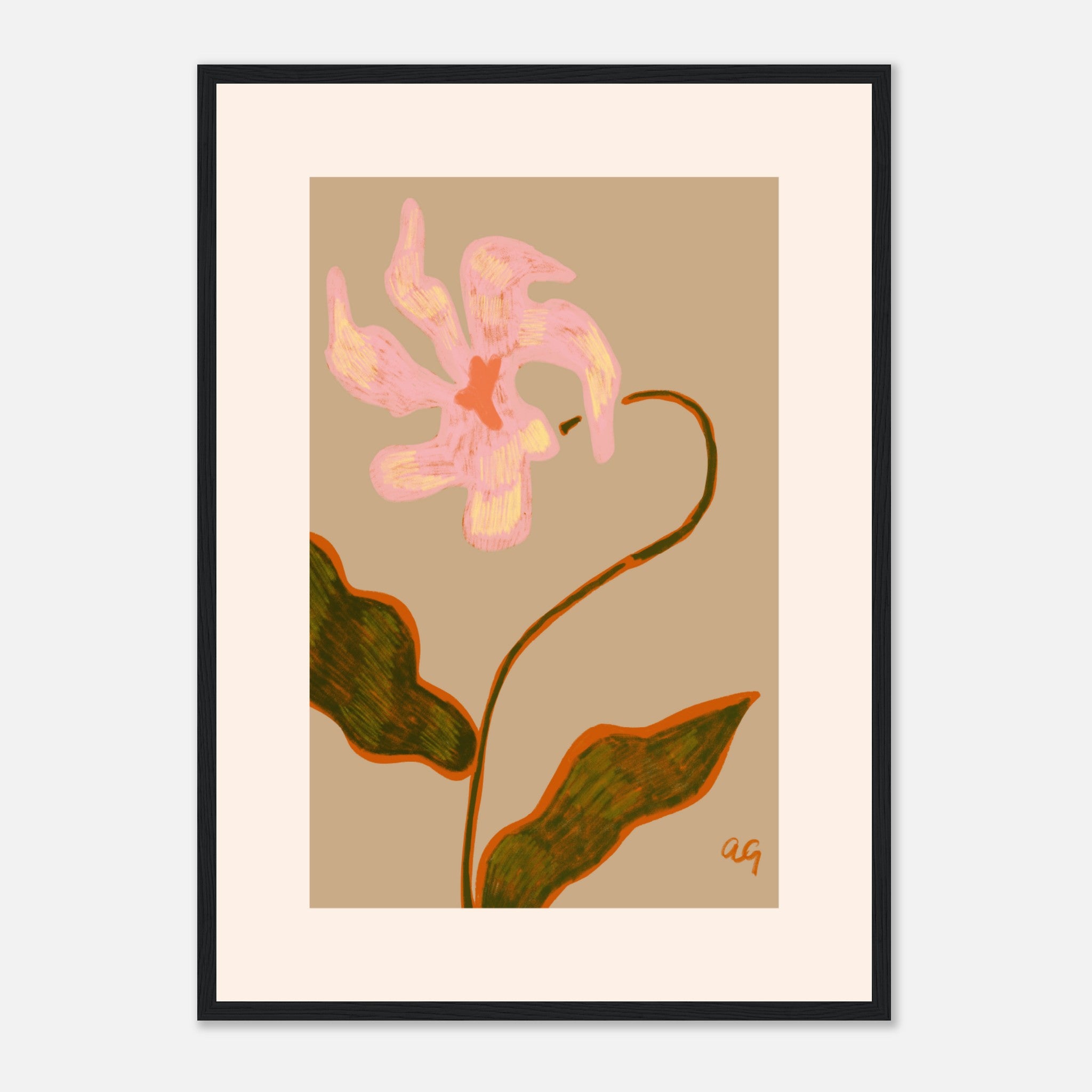 Abstract Flower Poster