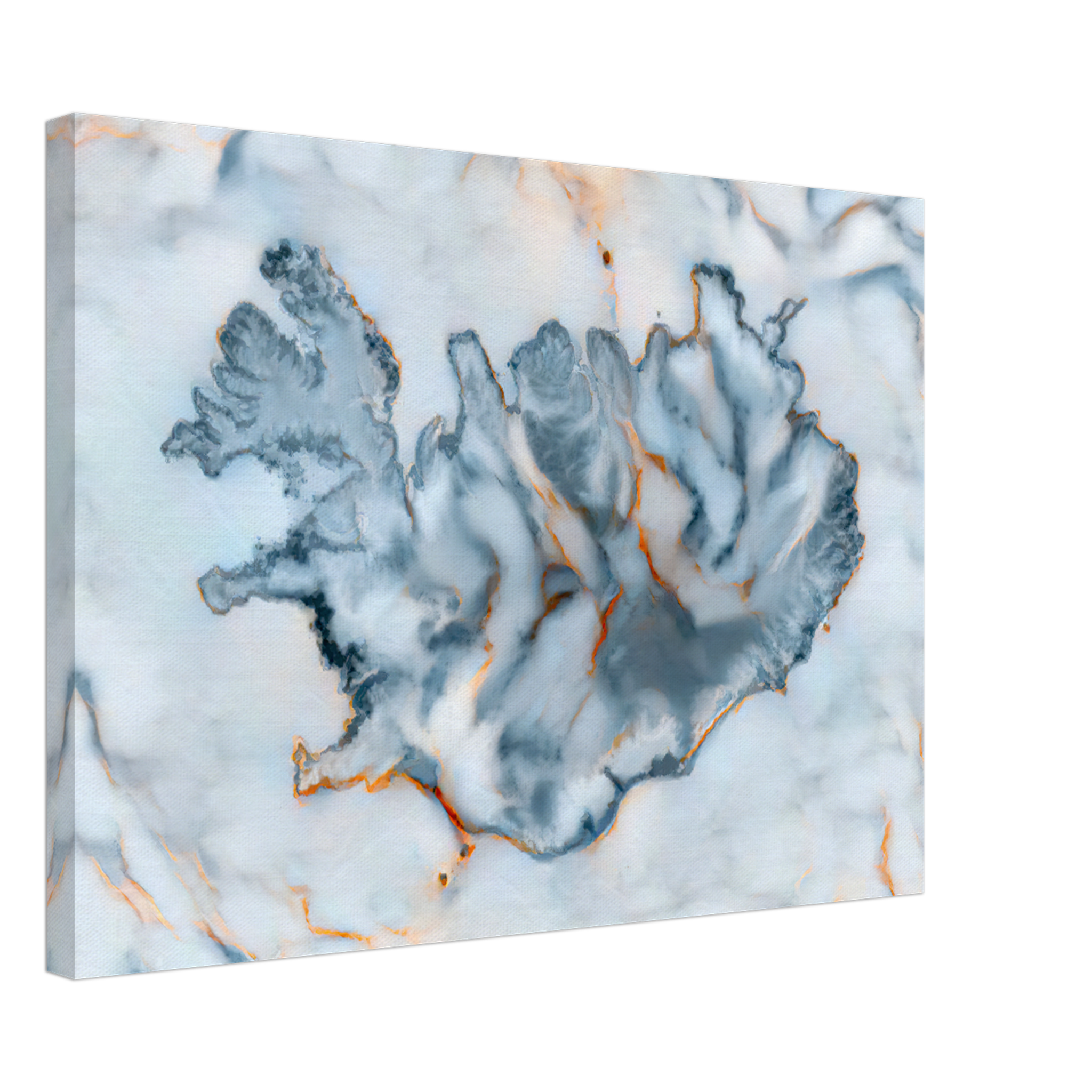 Iceland Marble Map Canvas