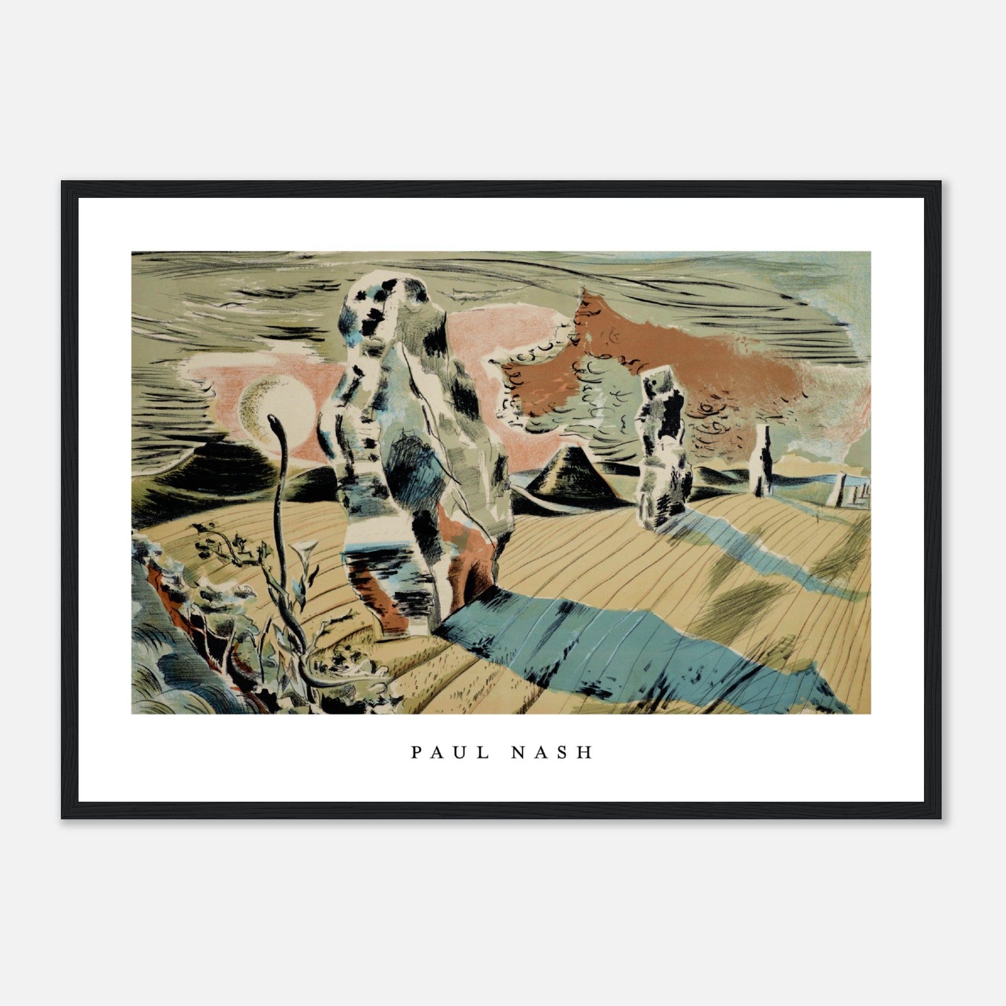 Paisaje abstracto de Paul Nash Póster